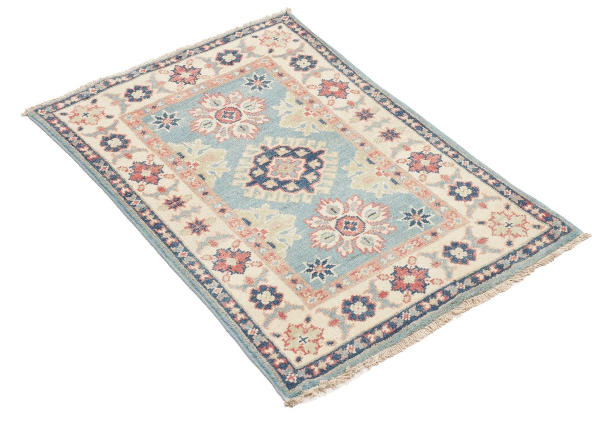 Handgeknüpfter Kazak Orientteppich, 64 × 93 cm, Wolle