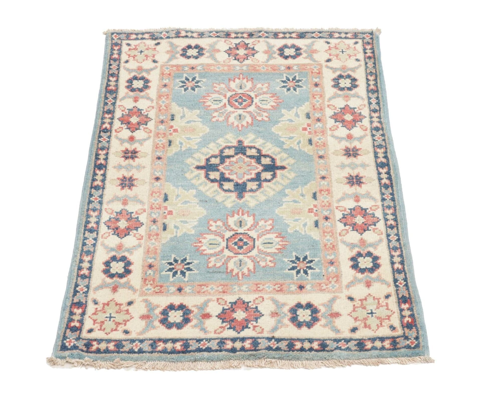 Handgeknüpfter Kazak Orientteppich, 64 × 93 cm, Wolle
