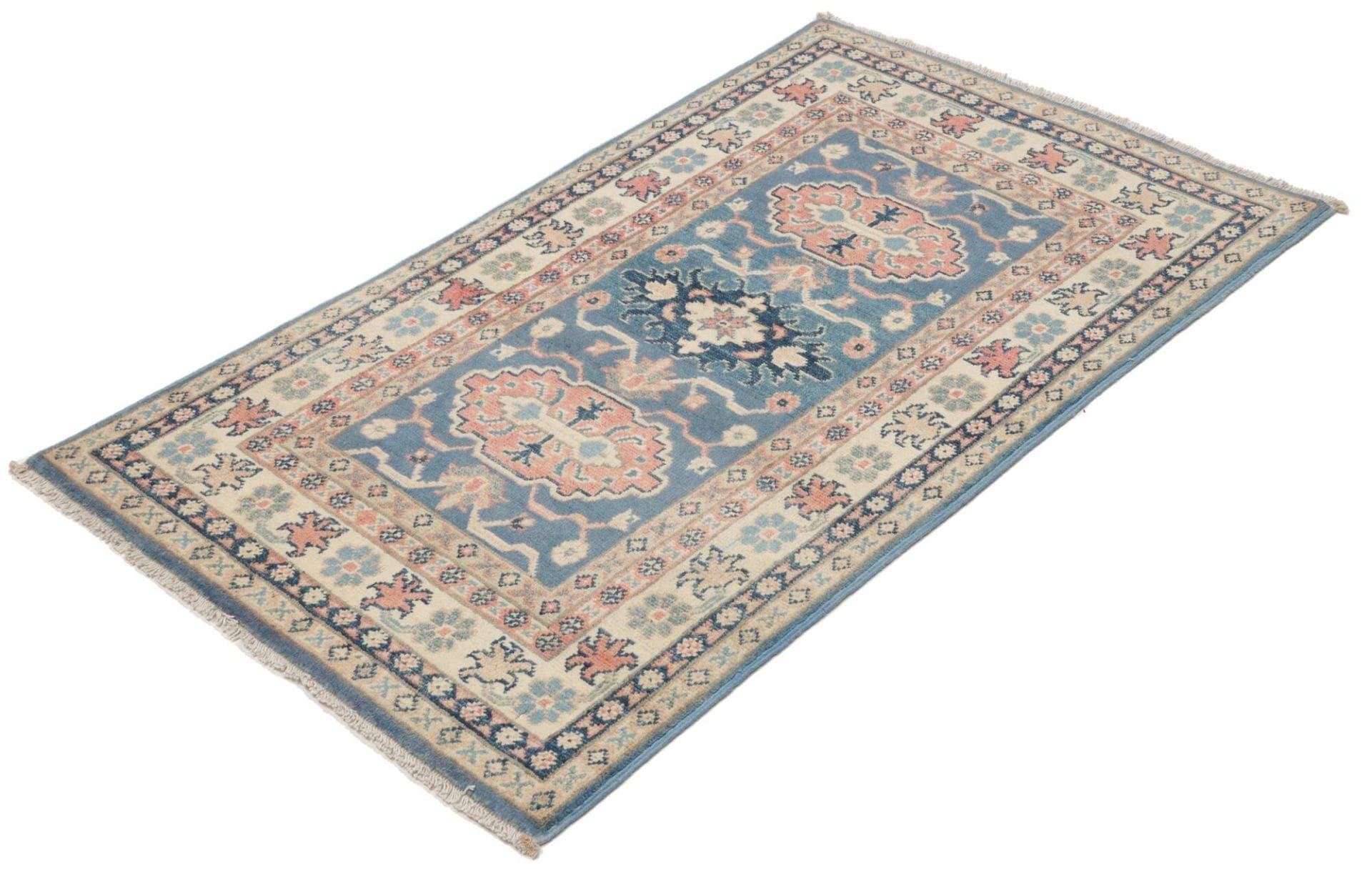 Kazak Orientteppich 80 × 130 cm aus Wolle, handgeknüpft