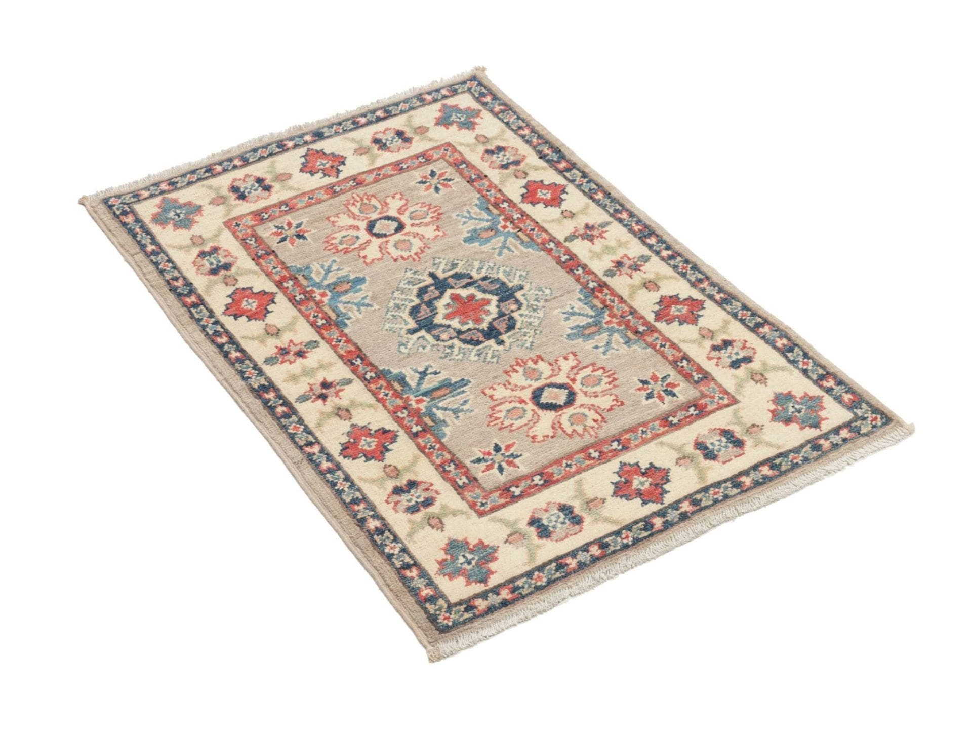 Kazak Orientteppich 65 × 90 cm aus Wolle, handgeknüpft