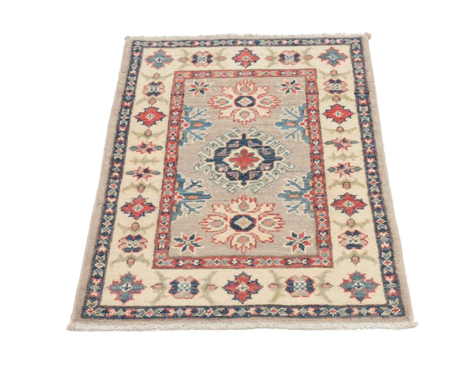 Kazak Orientteppich 65 × 90 cm aus Wolle, handgeknüpft