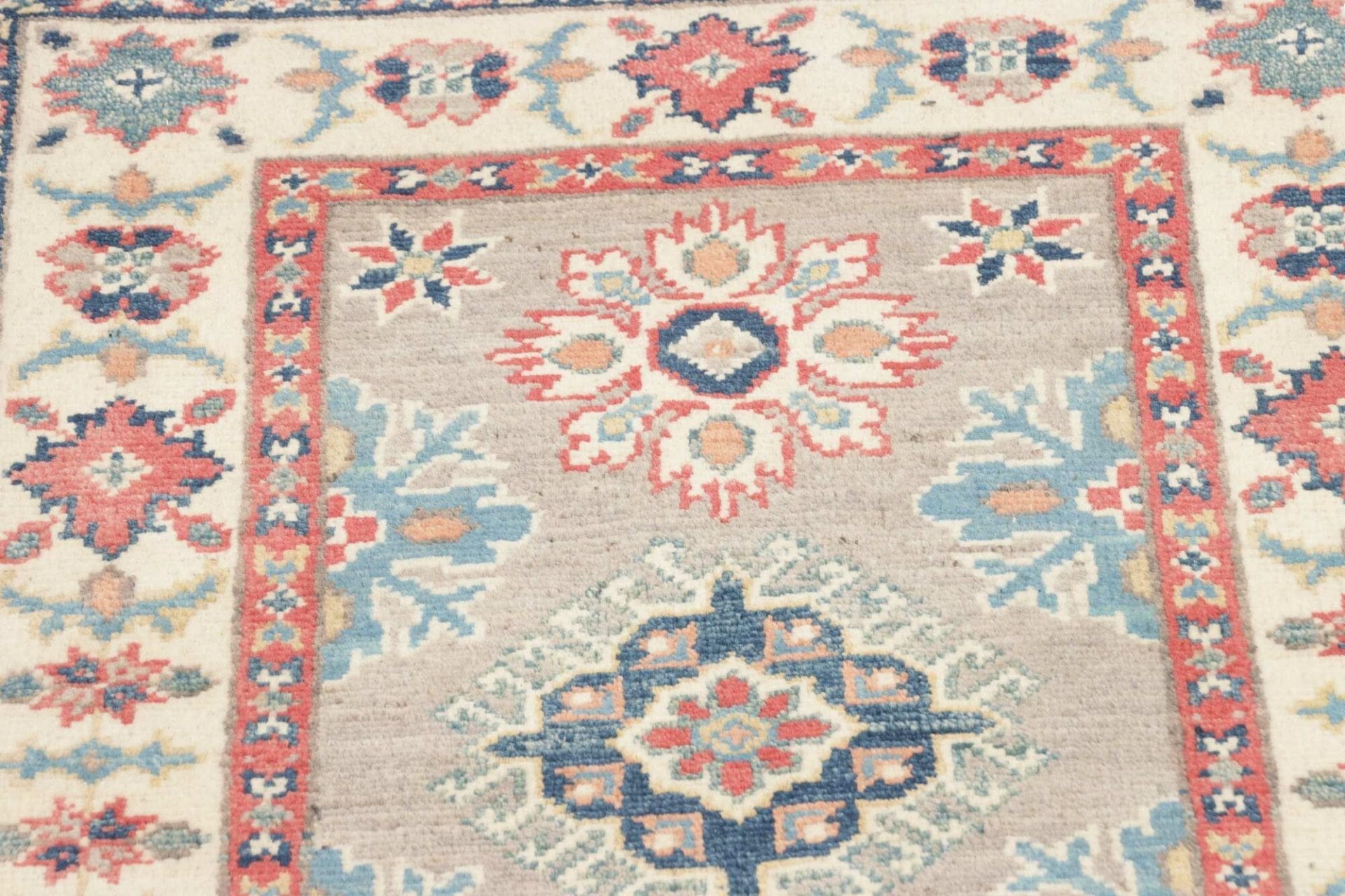 Handgeknüpfter Kazak Orientteppich, 66 × 88 cm, Wolle