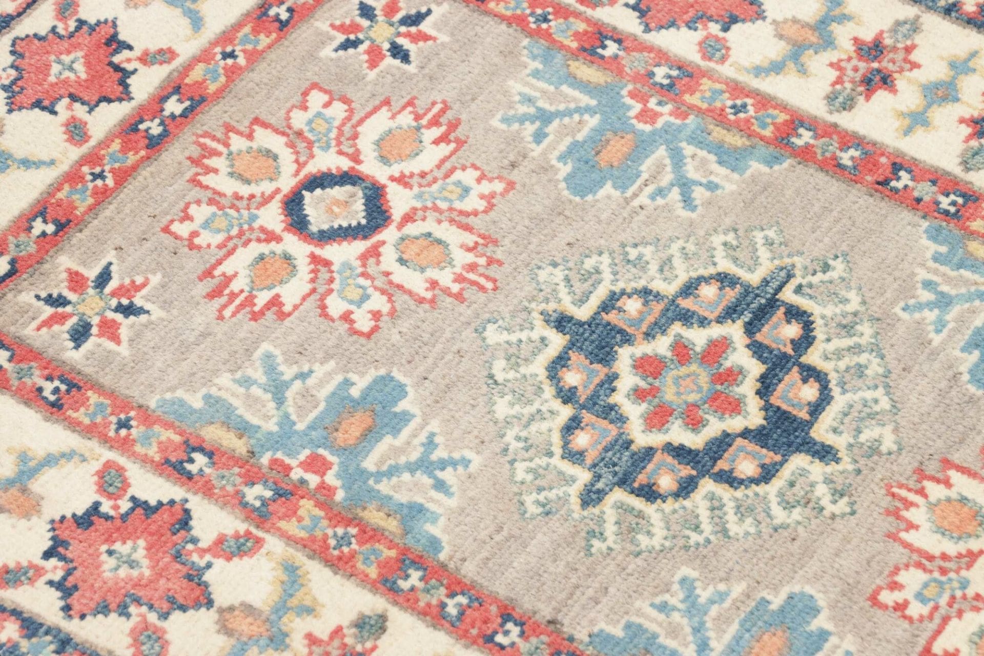 Handgeknüpfter Kazak Orientteppich, 66 × 88 cm, Wolle