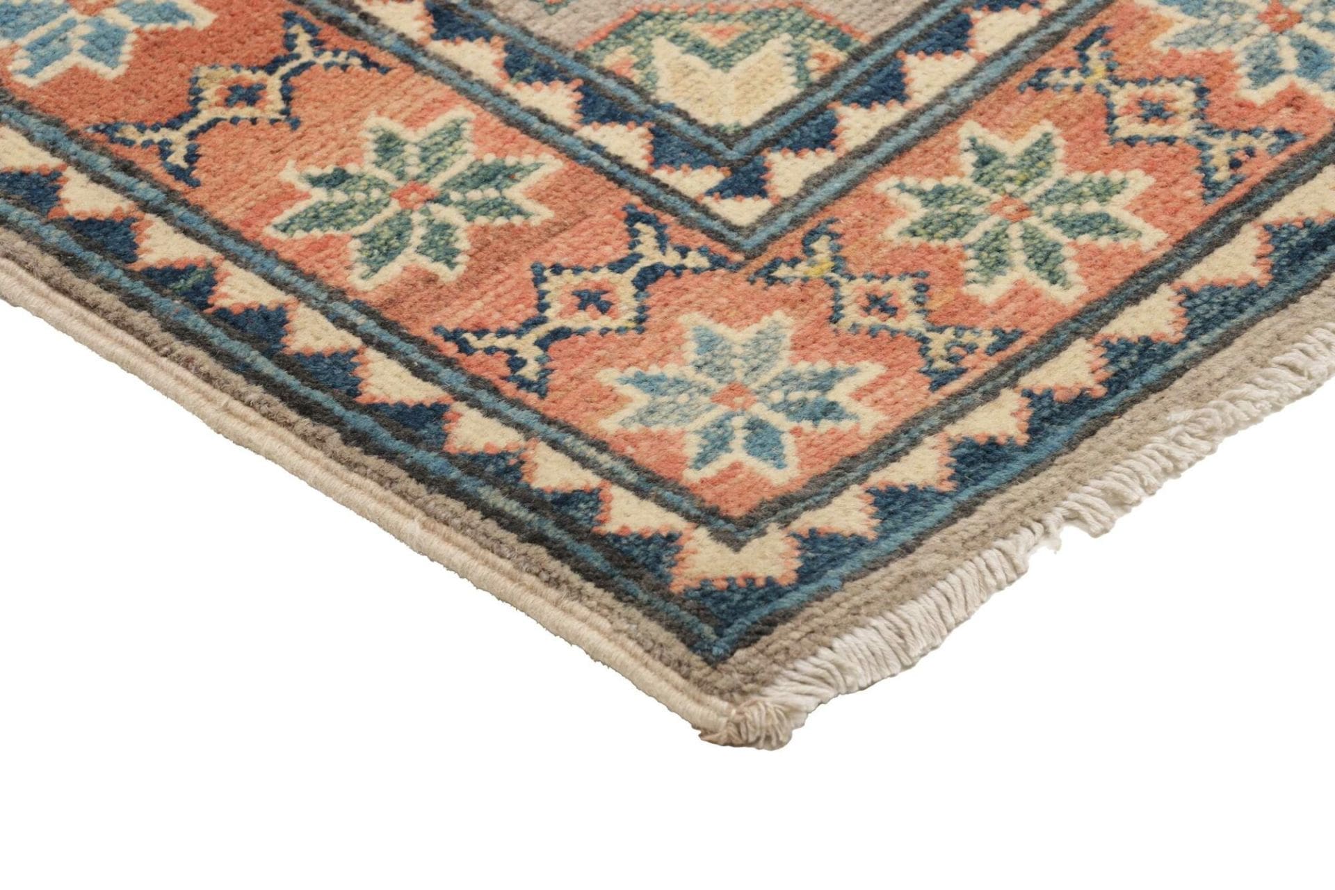 Handgeknüpfter Kazak Orientteppich, 65 × 94 cm, Wolle