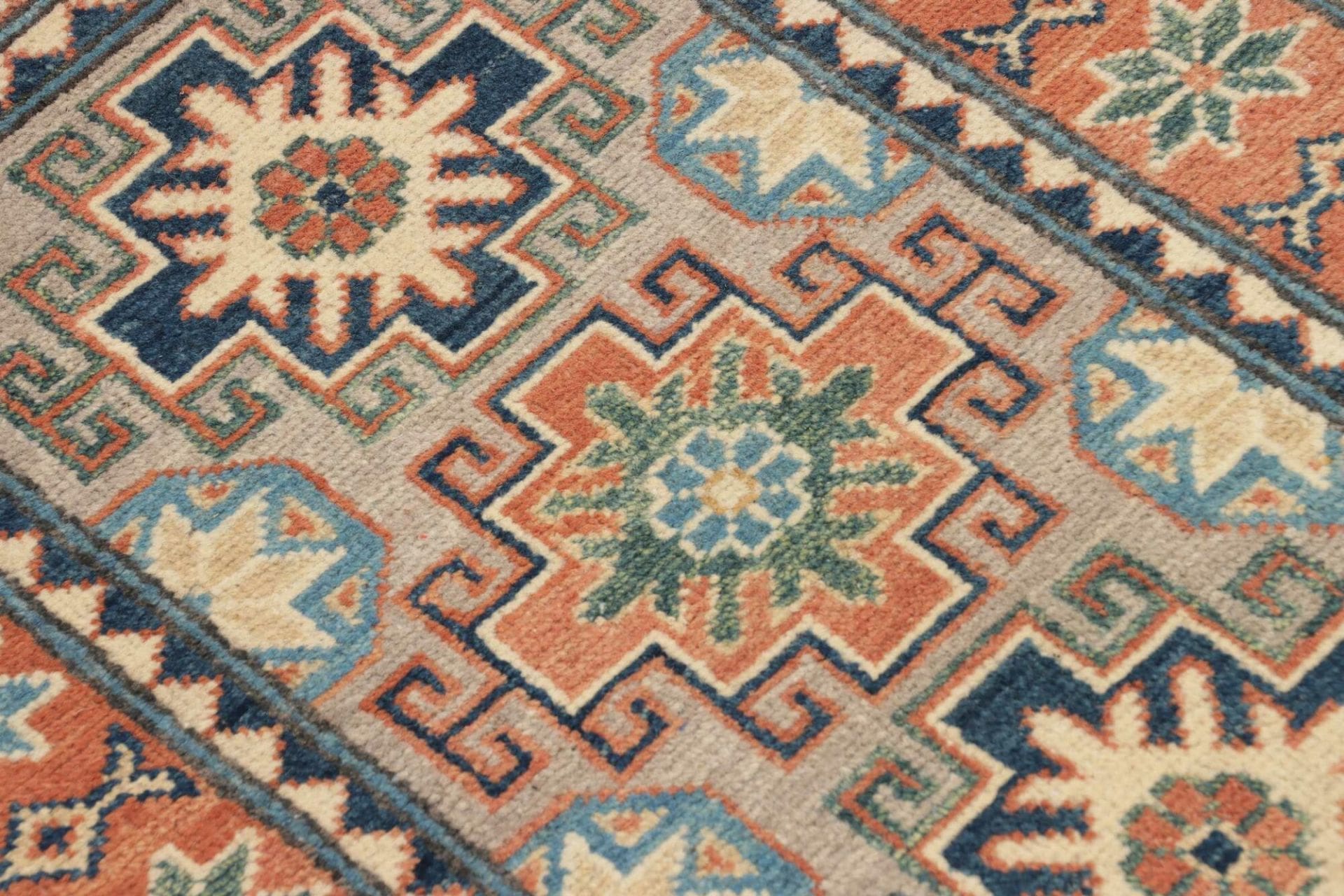 Handgeknüpfter Kazak Orientteppich, 65 × 94 cm, Wolle