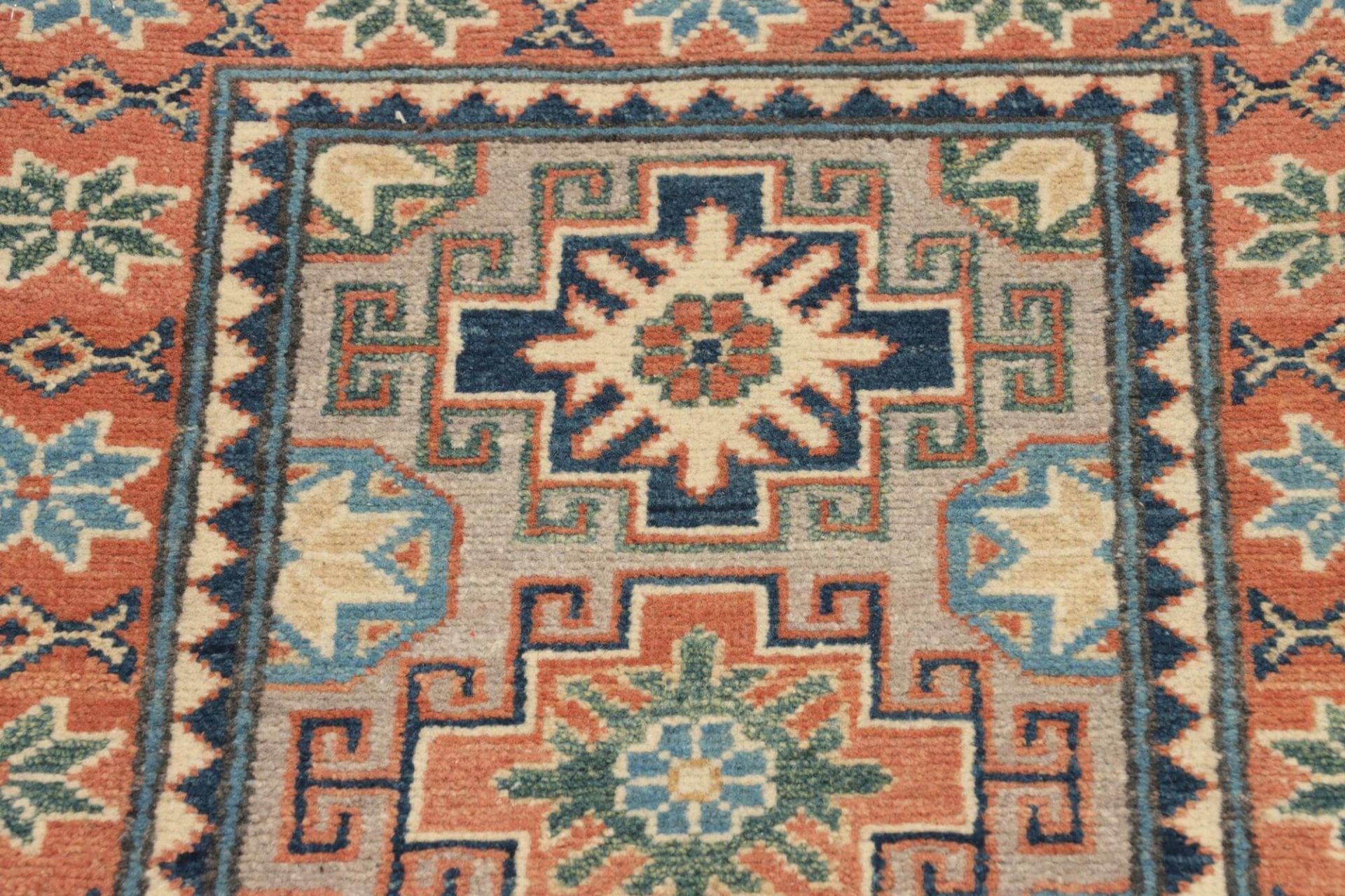 Handgeknüpfter Kazak Orientteppich, 65 × 94 cm, Wolle