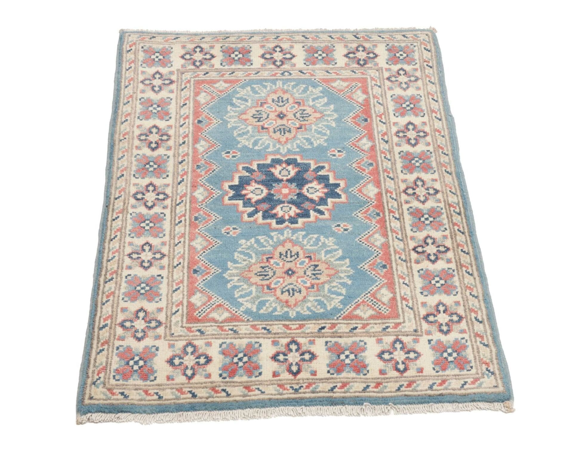 Kazak Orientteppich aus Pakistan, 65 × 90 cm