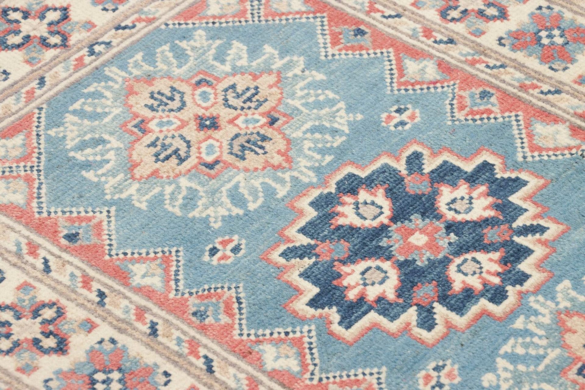 Kazak Orientteppich aus Pakistan, 65 × 90 cm