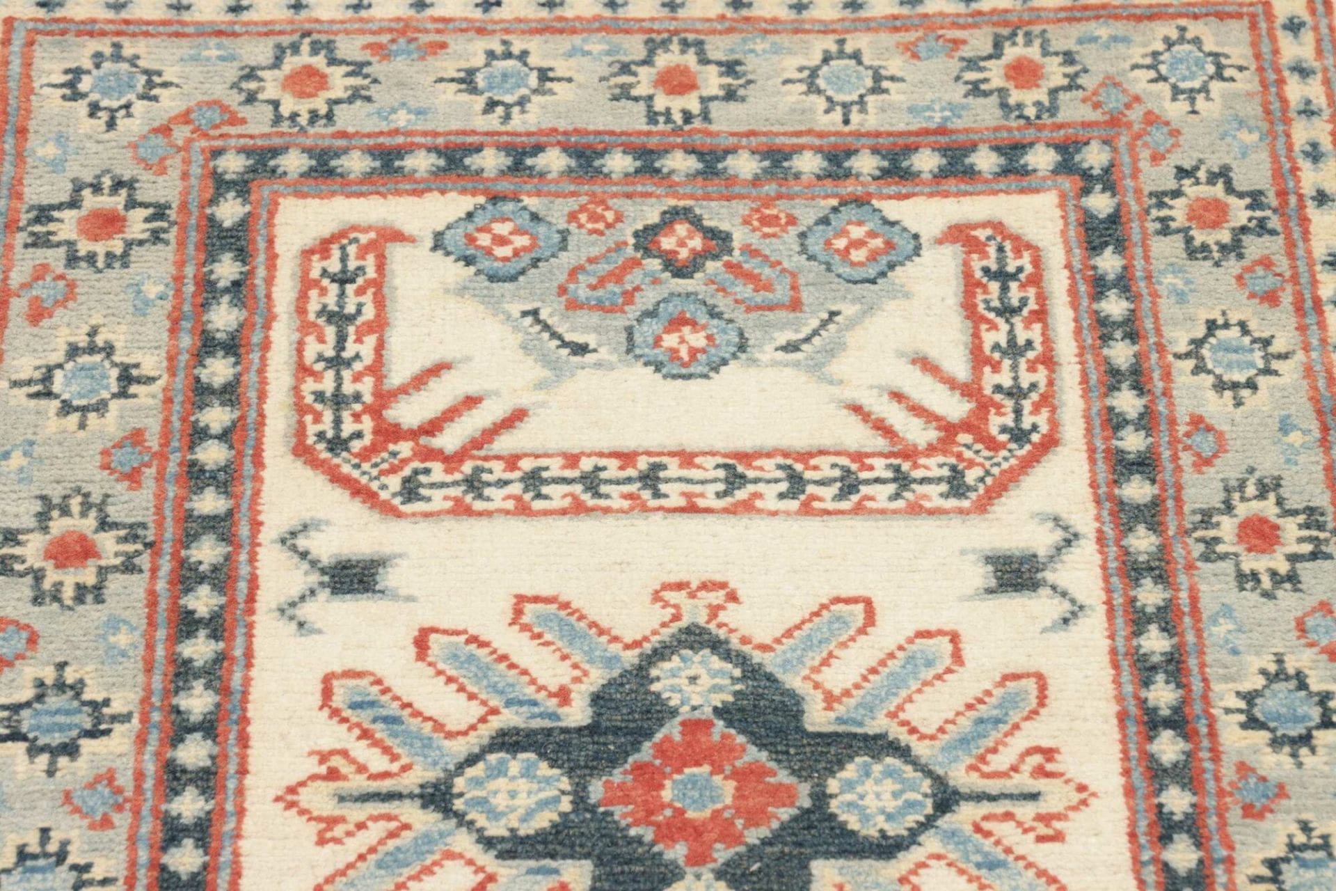 Handgeknüpfter Kazak Orientteppich, 63 × 90 cm, Wolle