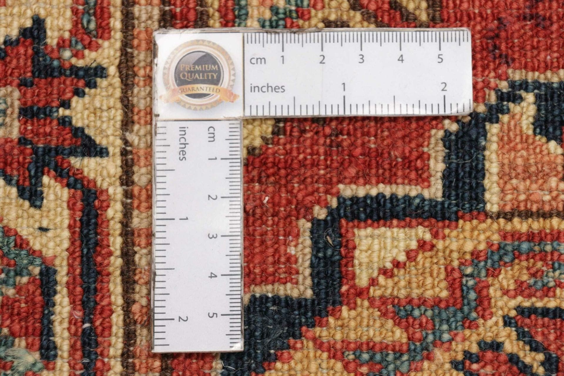 Kazak Orientteppich 65 × 89 cm aus Wolle, handgeknüpft