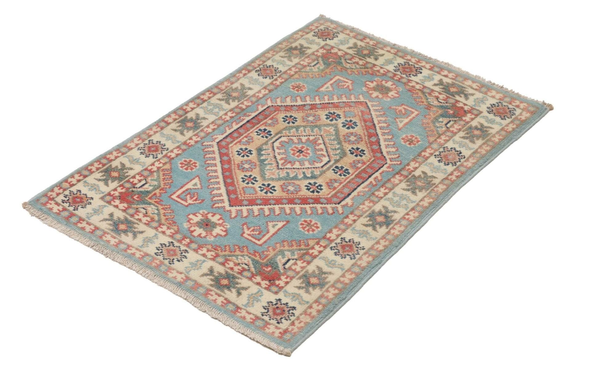 Handgeknüpfter Kazak Orientteppich, 64 × 85 cm, Wolle