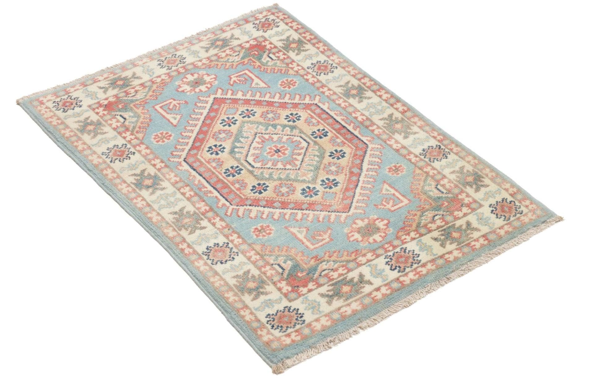 Handgeknüpfter Kazak Orientteppich, 64 × 85 cm, Wolle