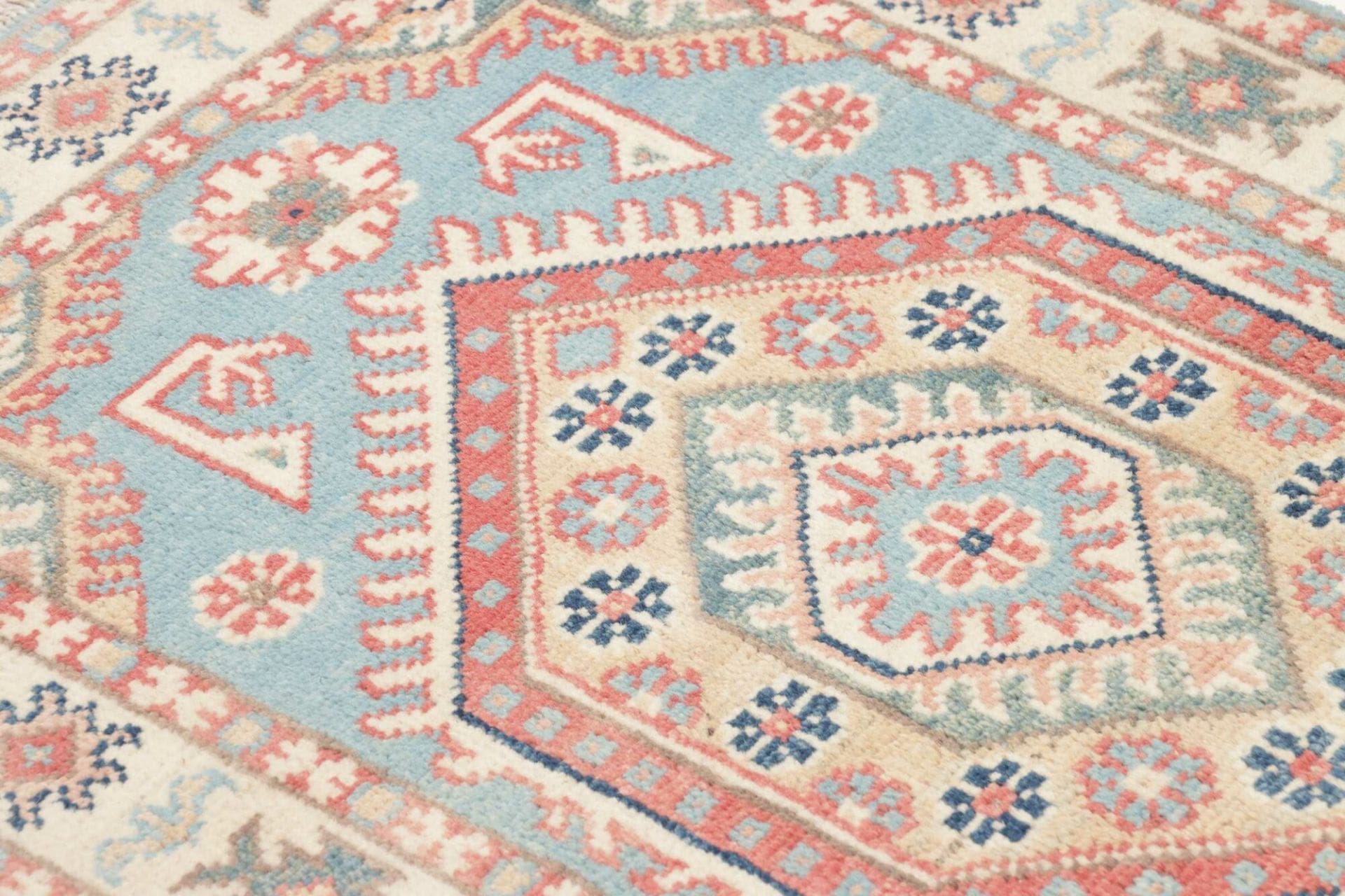 Handgeknüpfter Kazak Orientteppich, 64 × 85 cm, Wolle