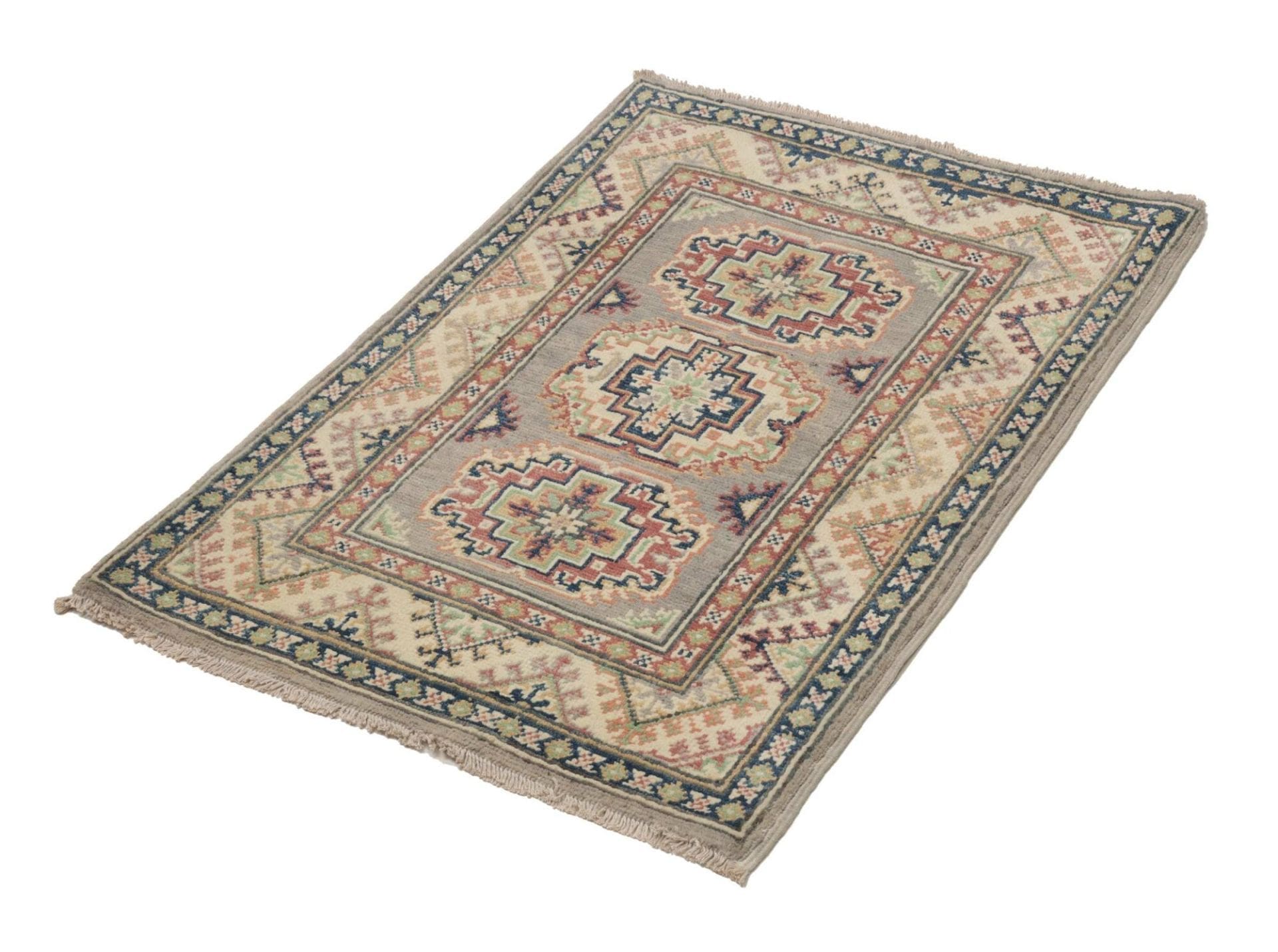 Handgeknüpfter Kazak Orientteppich, 67 × 93 cm, Wolle