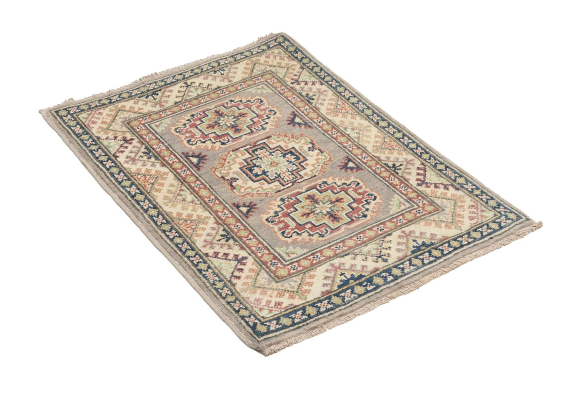 Handgeknüpfter Kazak Orientteppich, 67 × 93 cm, Wolle