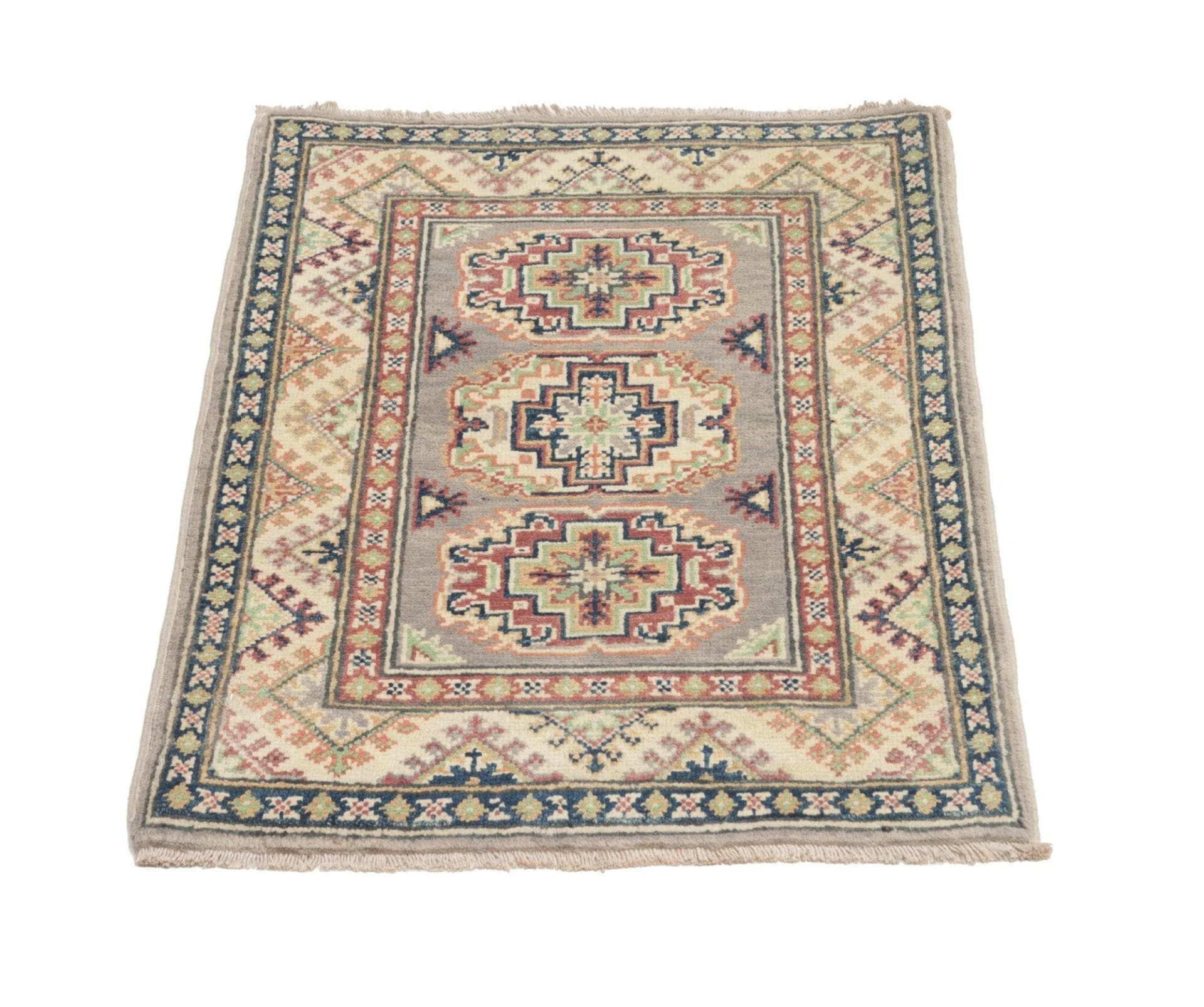Handgeknüpfter Kazak Orientteppich, 67 × 93 cm, Wolle