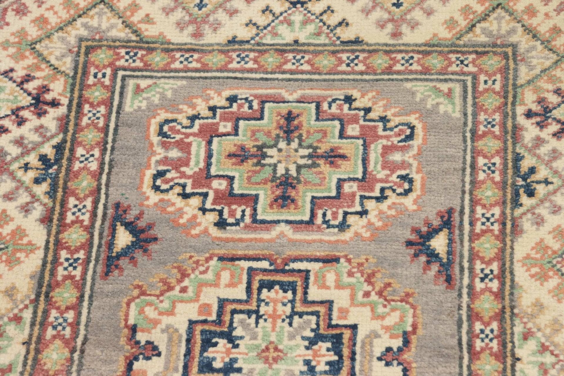 Handgeknüpfter Kazak Orientteppich, 67 × 93 cm, Wolle