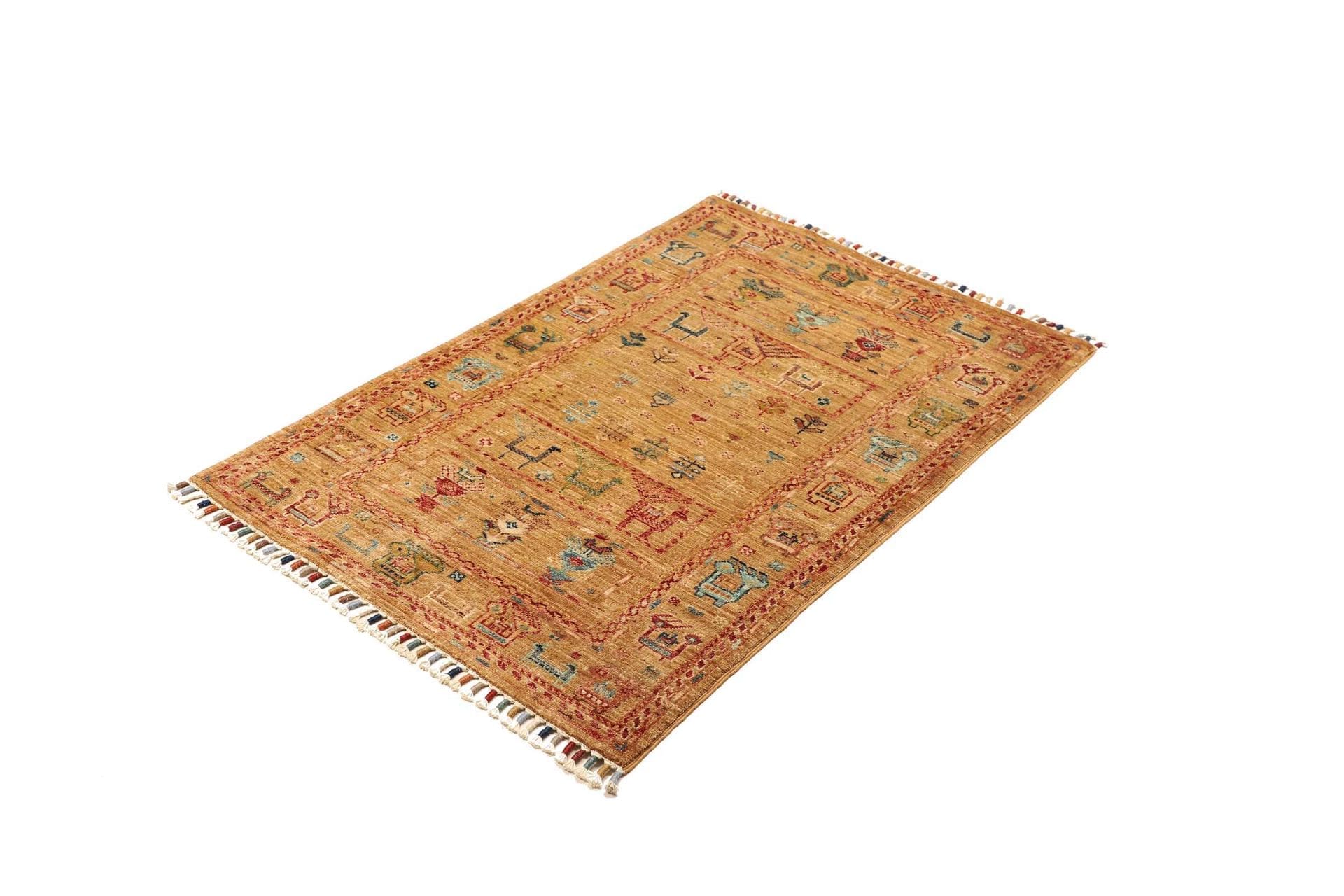 Samarkand Orientteppich 81 × 113 cm aus Wolle, handgeknüpft