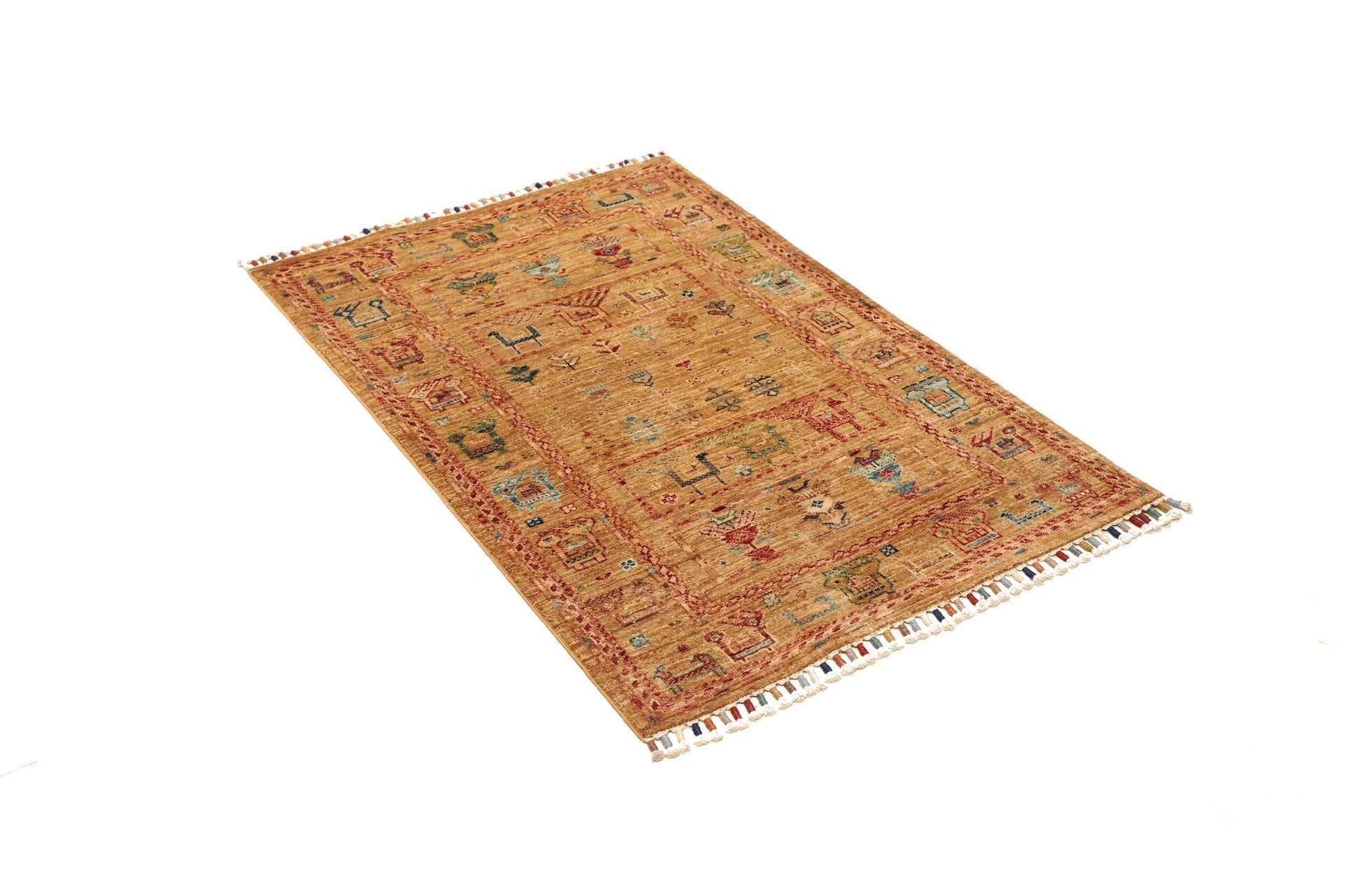 Samarkand Orientteppich 81 × 113 cm aus Wolle, handgeknüpft