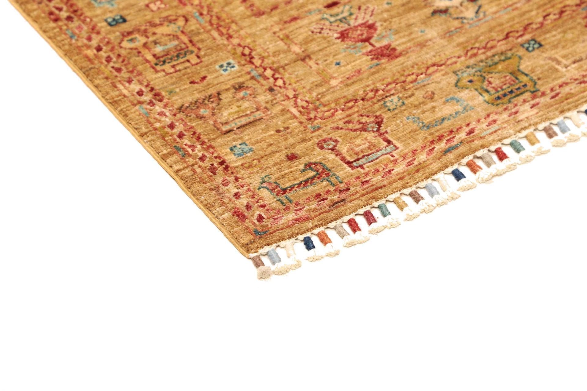 Samarkand Orientteppich 81 × 113 cm aus Wolle, handgeknüpft