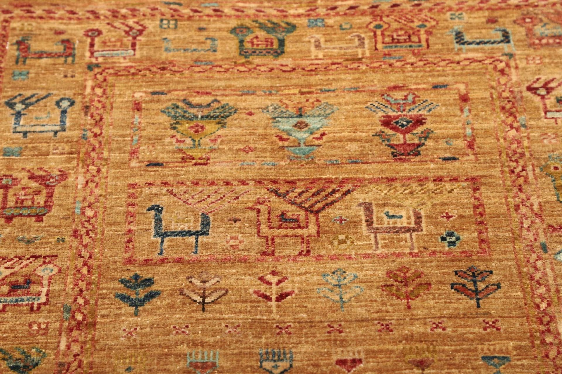 Samarkand Orientteppich 81 × 113 cm aus Wolle, handgeknüpft