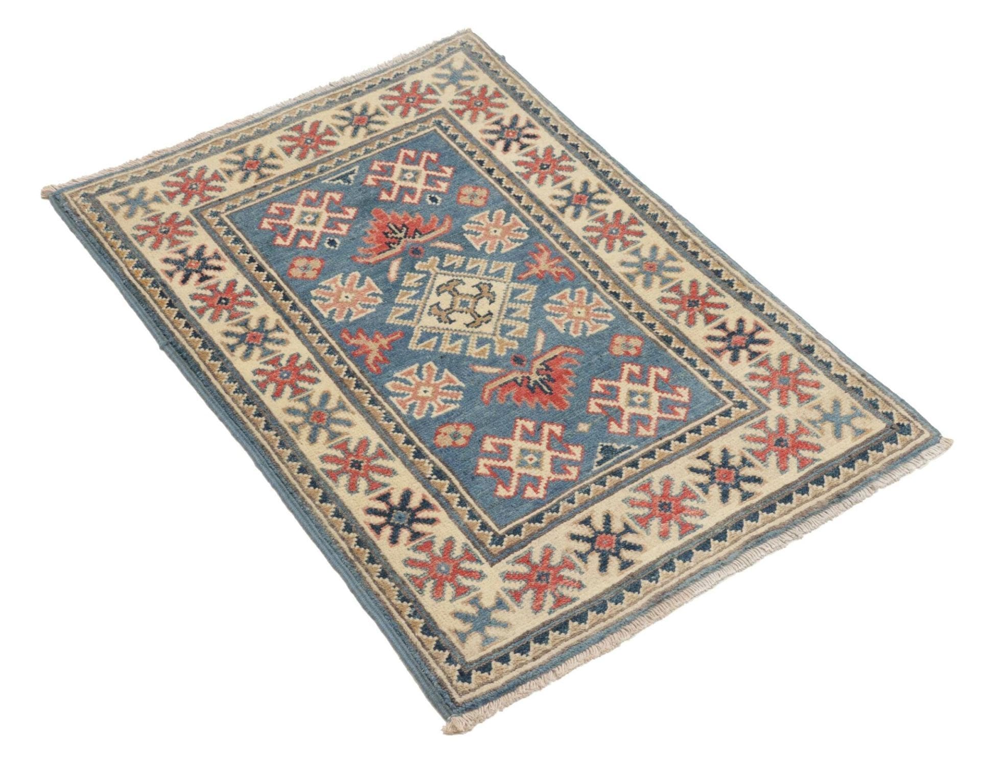 Kazak Orientteppich aus Pakistan, 64 × 89 cm