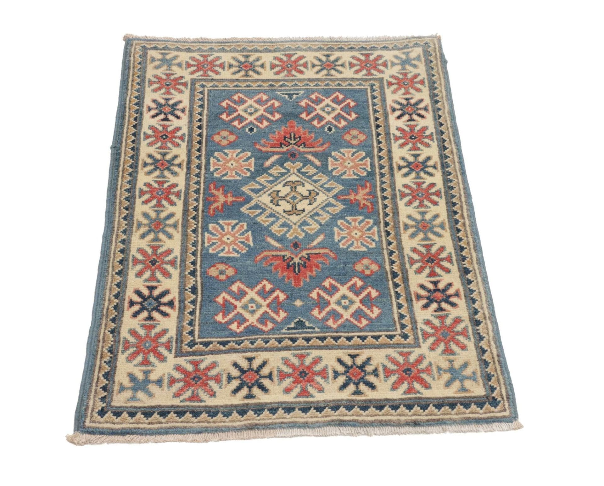 Kazak Orientteppich aus Pakistan, 64 × 89 cm