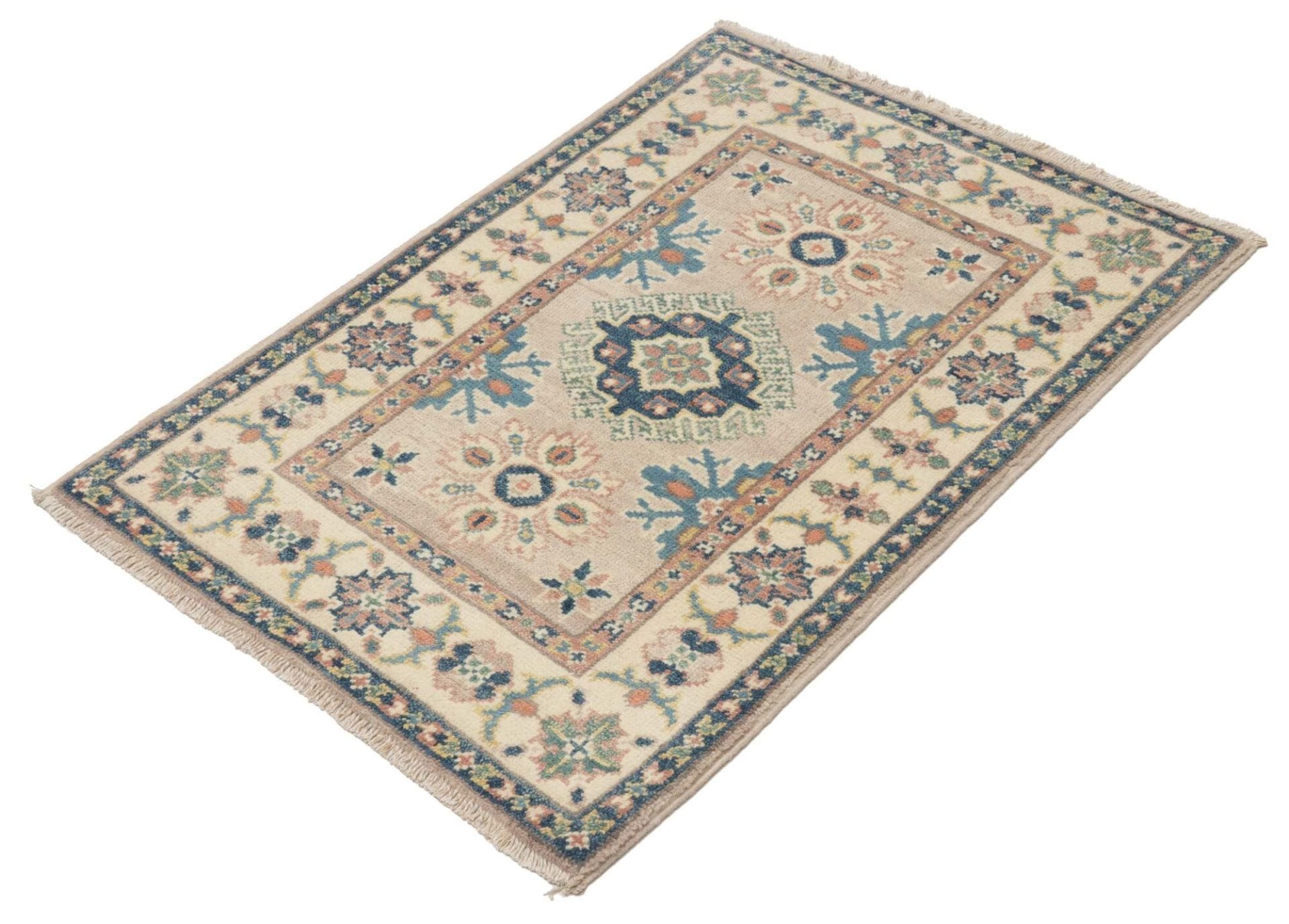Kazak Orientteppich 63 × 85 cm aus Wolle, handgeknüpft