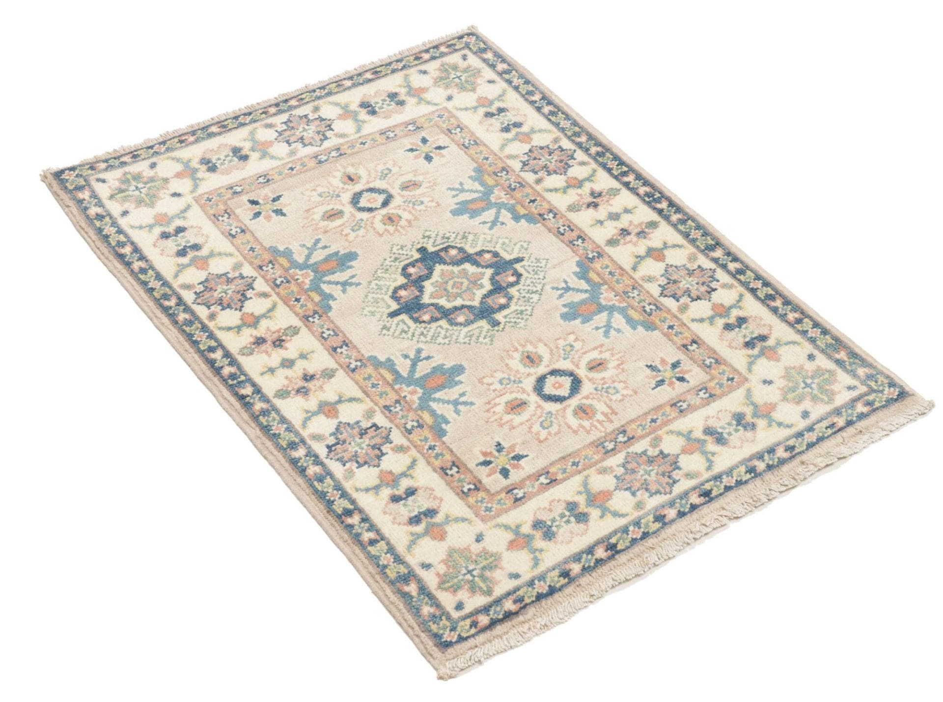 Kazak Orientteppich 63 × 85 cm aus Wolle, handgeknüpft