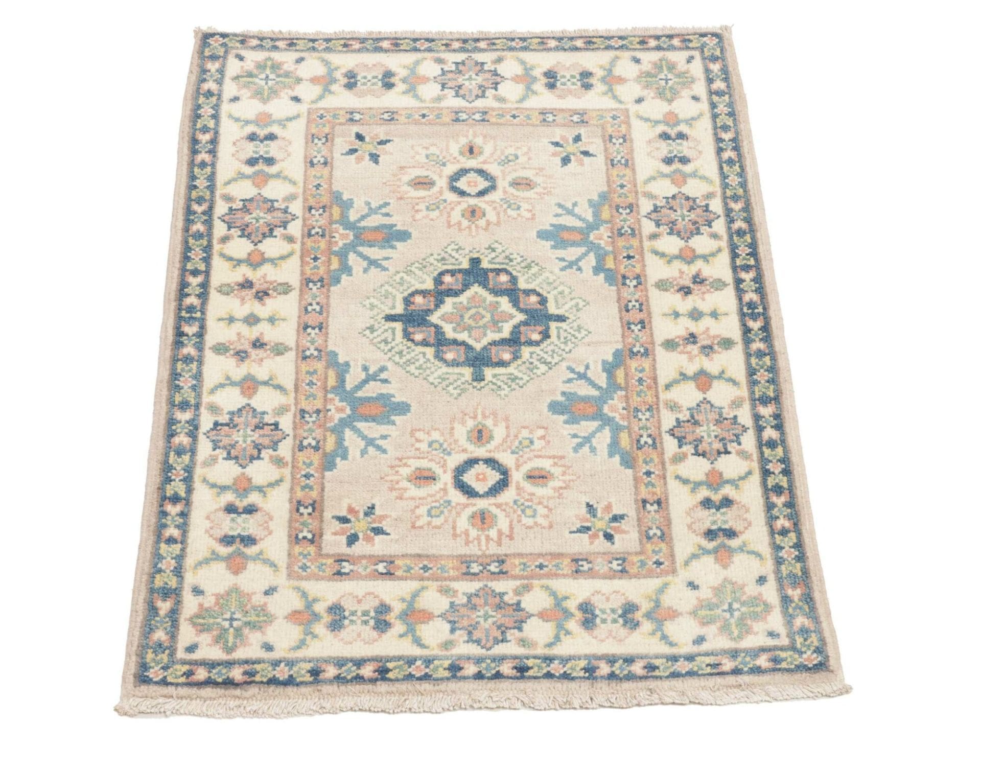 Kazak Orientteppich 63 × 85 cm aus Wolle, handgeknüpft
