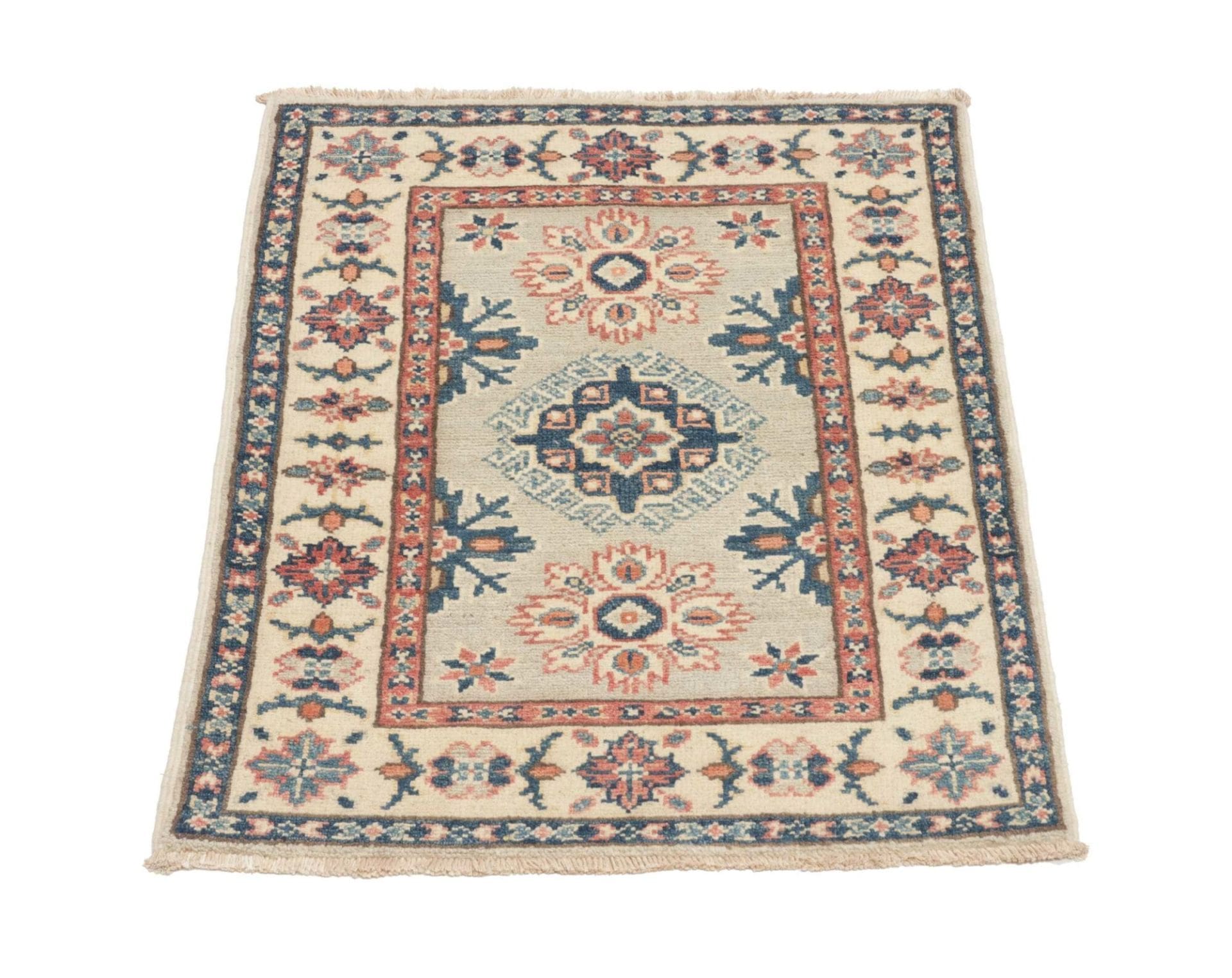 Kazak Orientteppich 64 × 85 cm aus Wolle, handgeknüpft