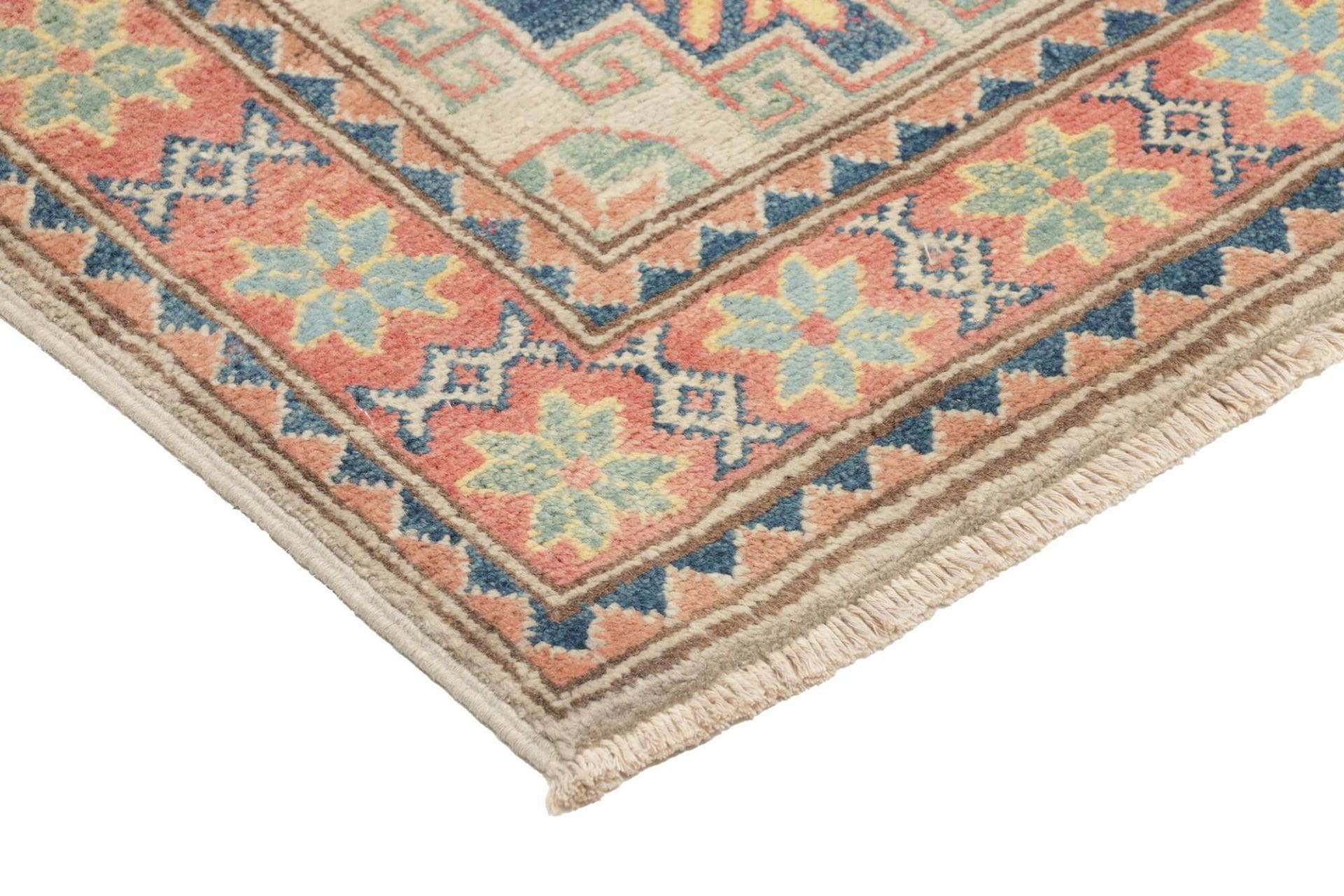 Kazak Orientteppich aus Pakistan, 60 × 87 cm