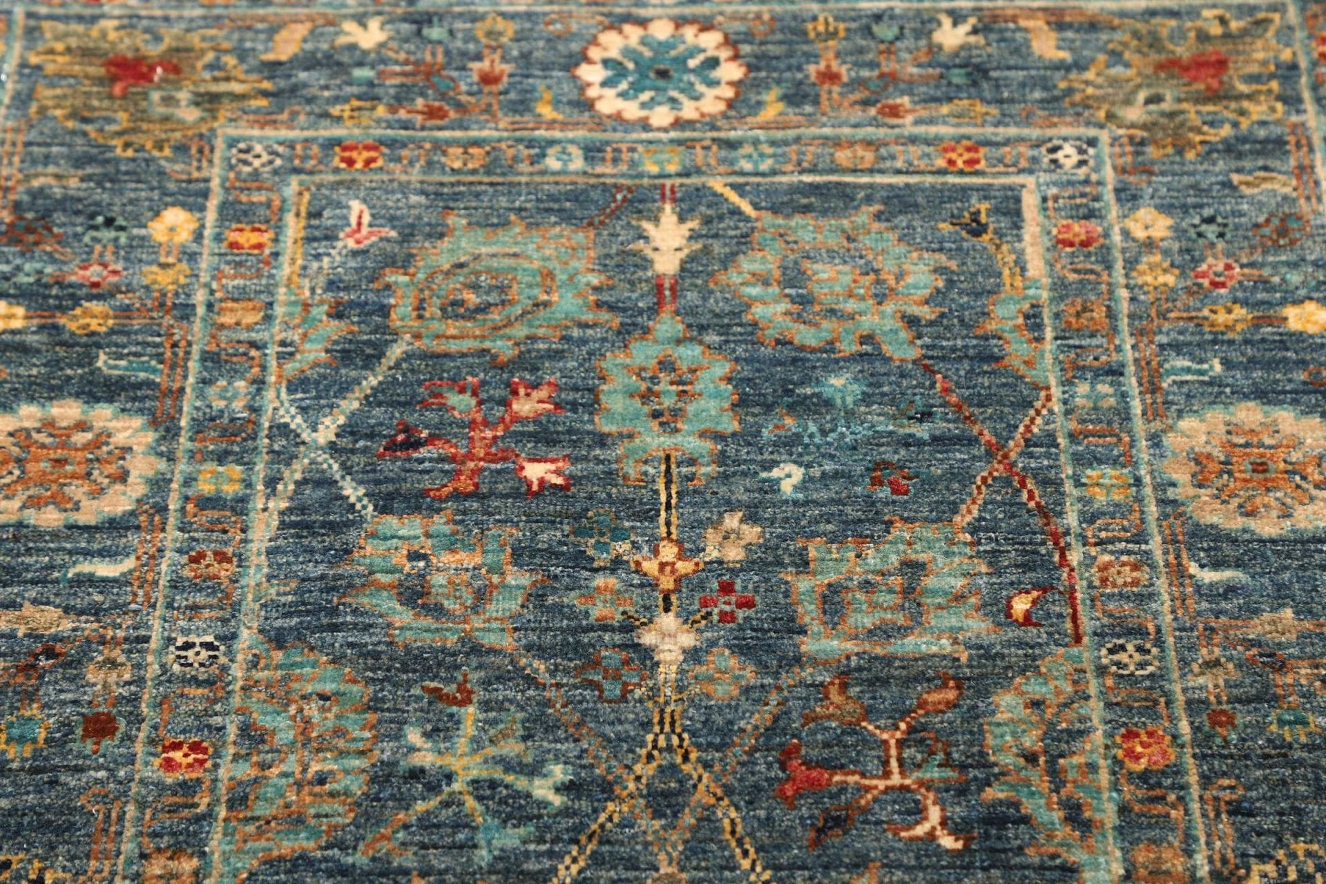 Handgeknüpfter Ziegler Orientteppich, 77 × 122 cm, Wolle