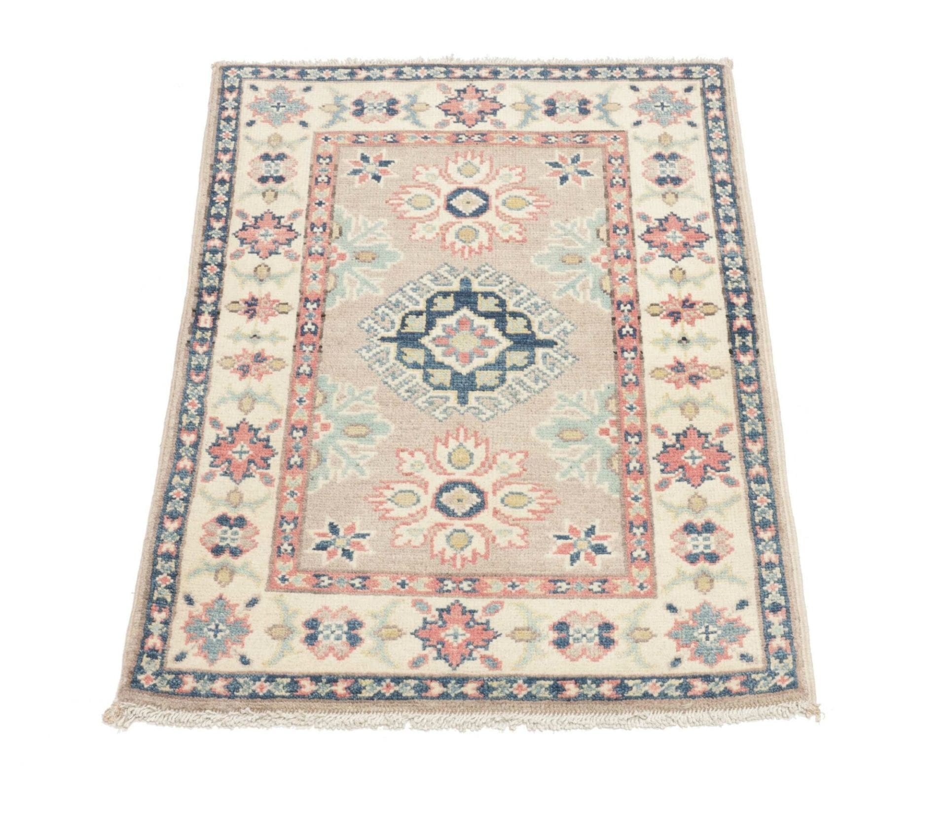 Kazak Orientteppich aus Pakistan, 61 × 90 cm