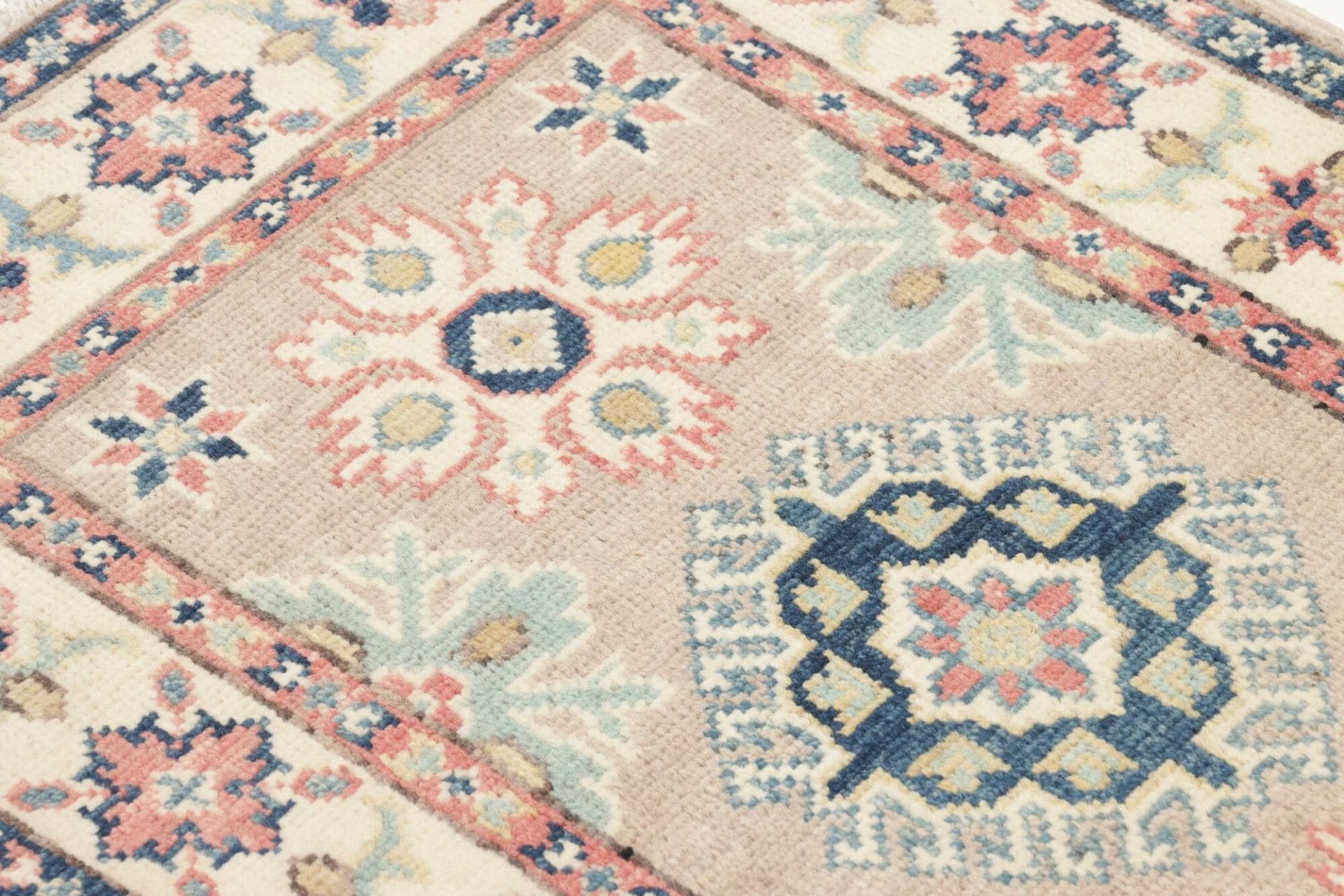 Kazak Orientteppich aus Pakistan, 61 × 90 cm