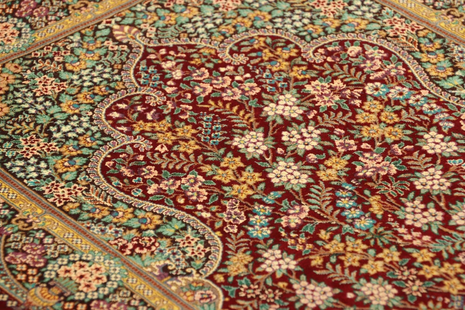 Handgeknüpfter Ghom Perserteppich 61 × 87 cm