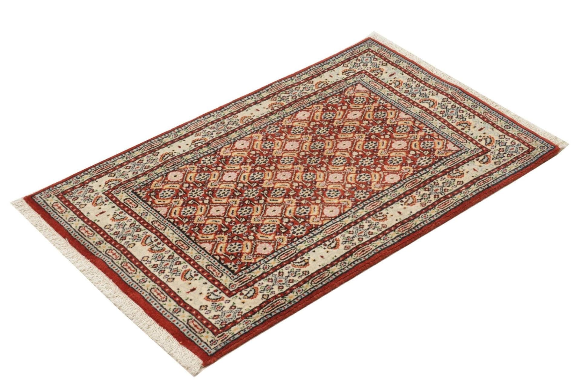 Moud Perserteppich aus Iran, 58 × 90 cm