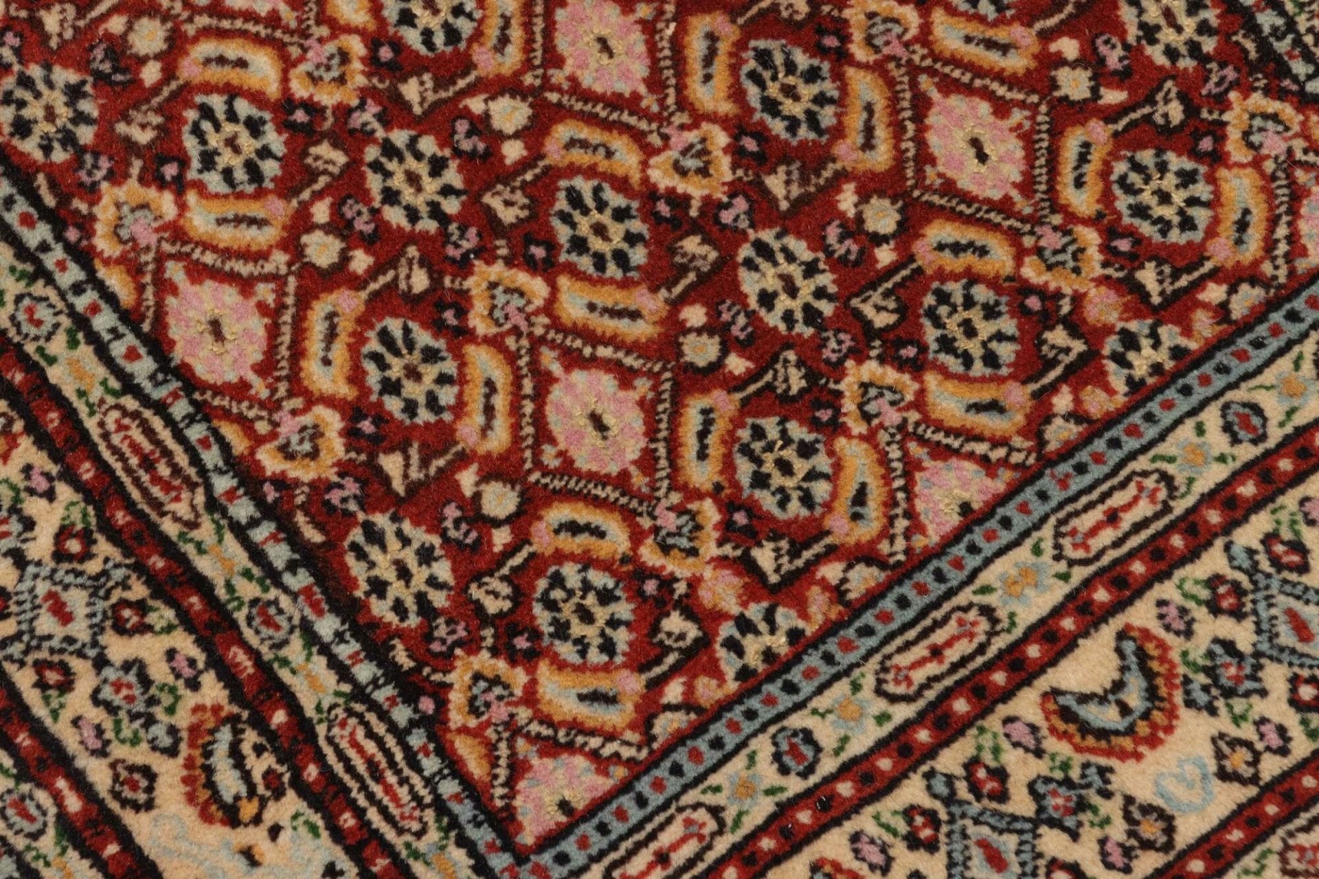 Moud Perserteppich aus Iran, 58 × 90 cm