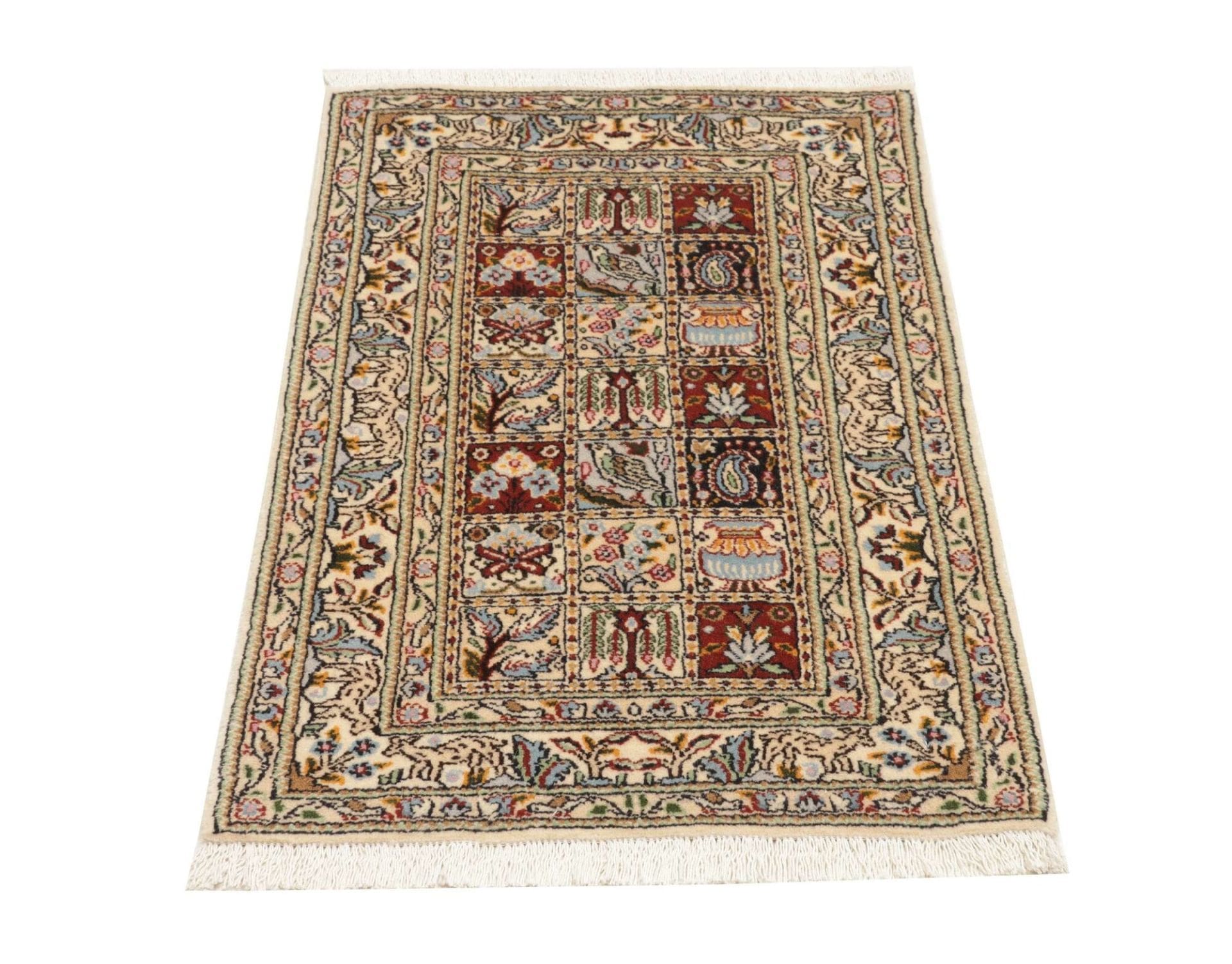 Moud Perserteppich aus Iran, 63 × 85 cm