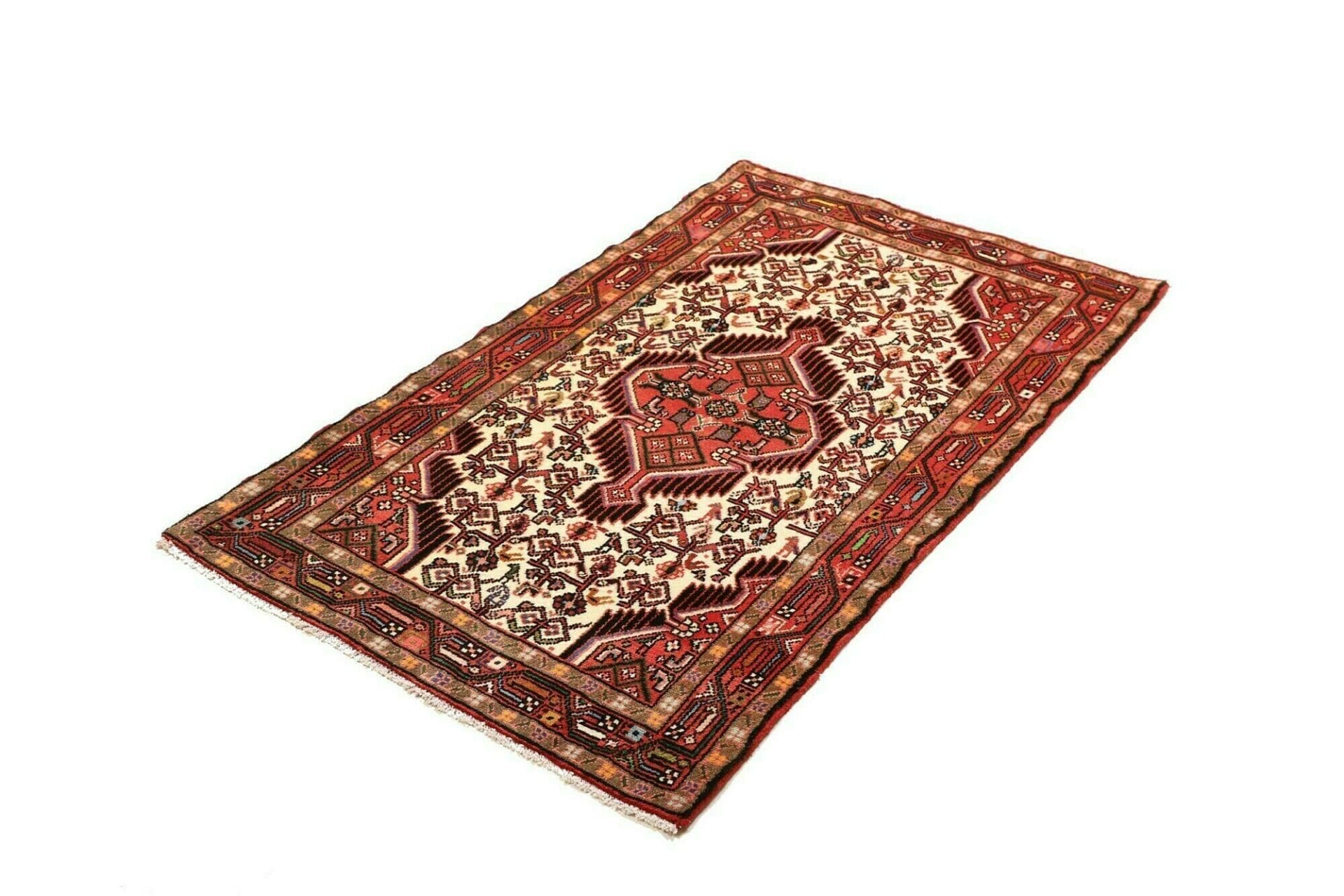 hamadan-teppich-80-x-125cm-schurwolle-herati-muster-handgeknupft-1 Hamadan Herati Perserteppich aus Iran, 80 × 125 cm