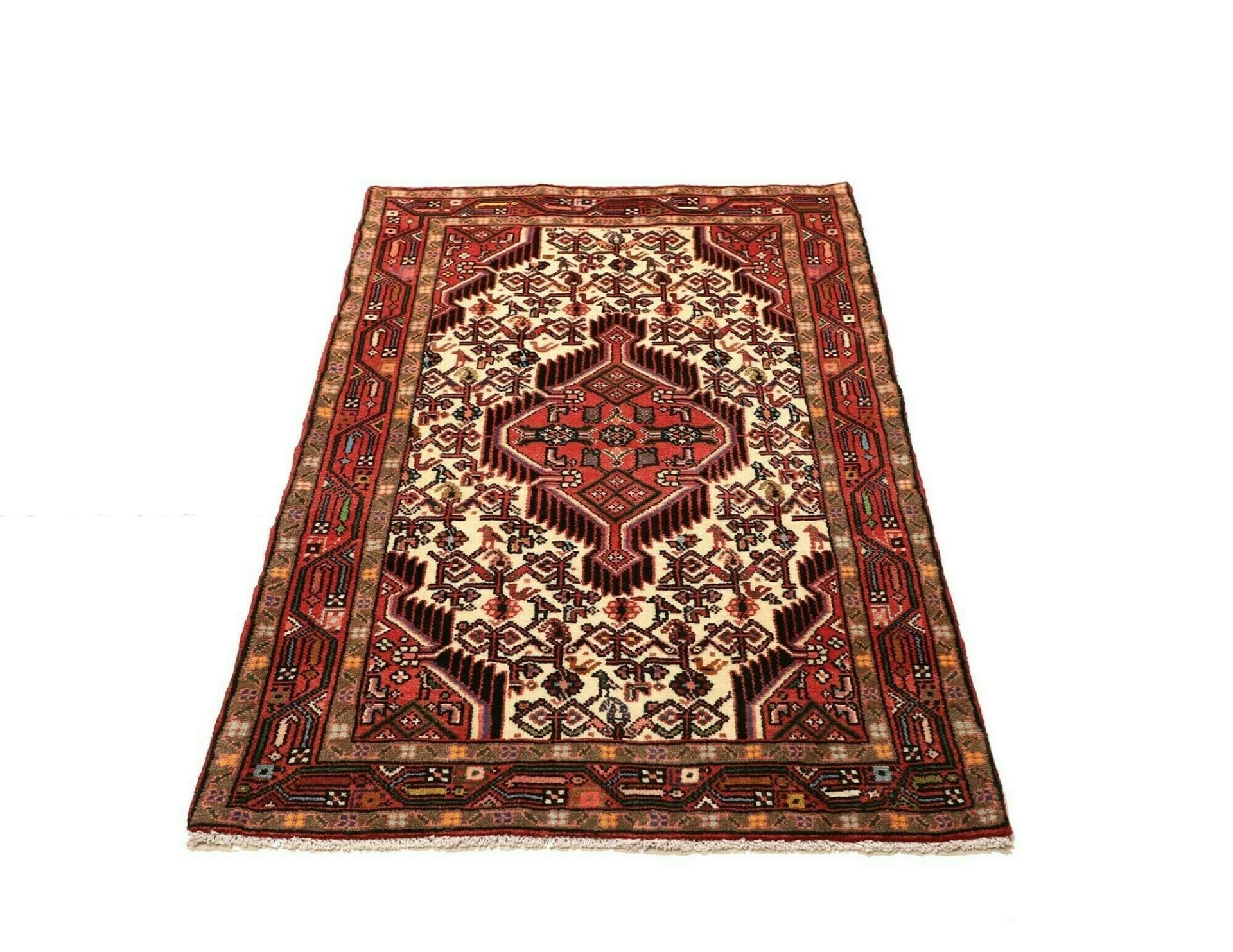 hamadan-teppich-80-x-125cm-schurwolle-herati-muster-handgeknupft-3 Hamadan Herati Perserteppich aus Iran, 80 × 125 cm