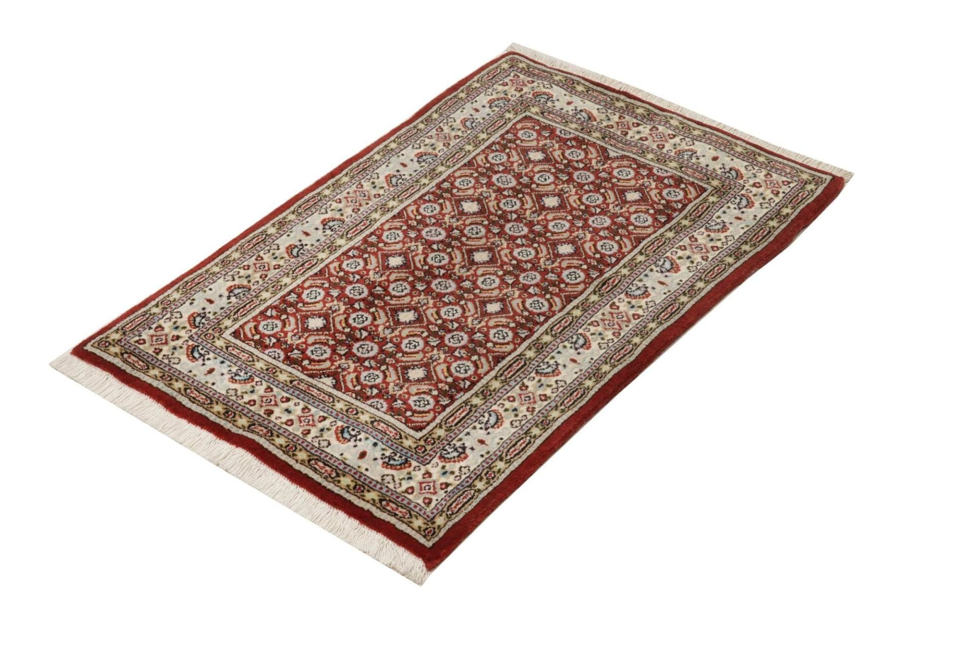 Moud Perserteppich aus Iran, 63 × 92 cm