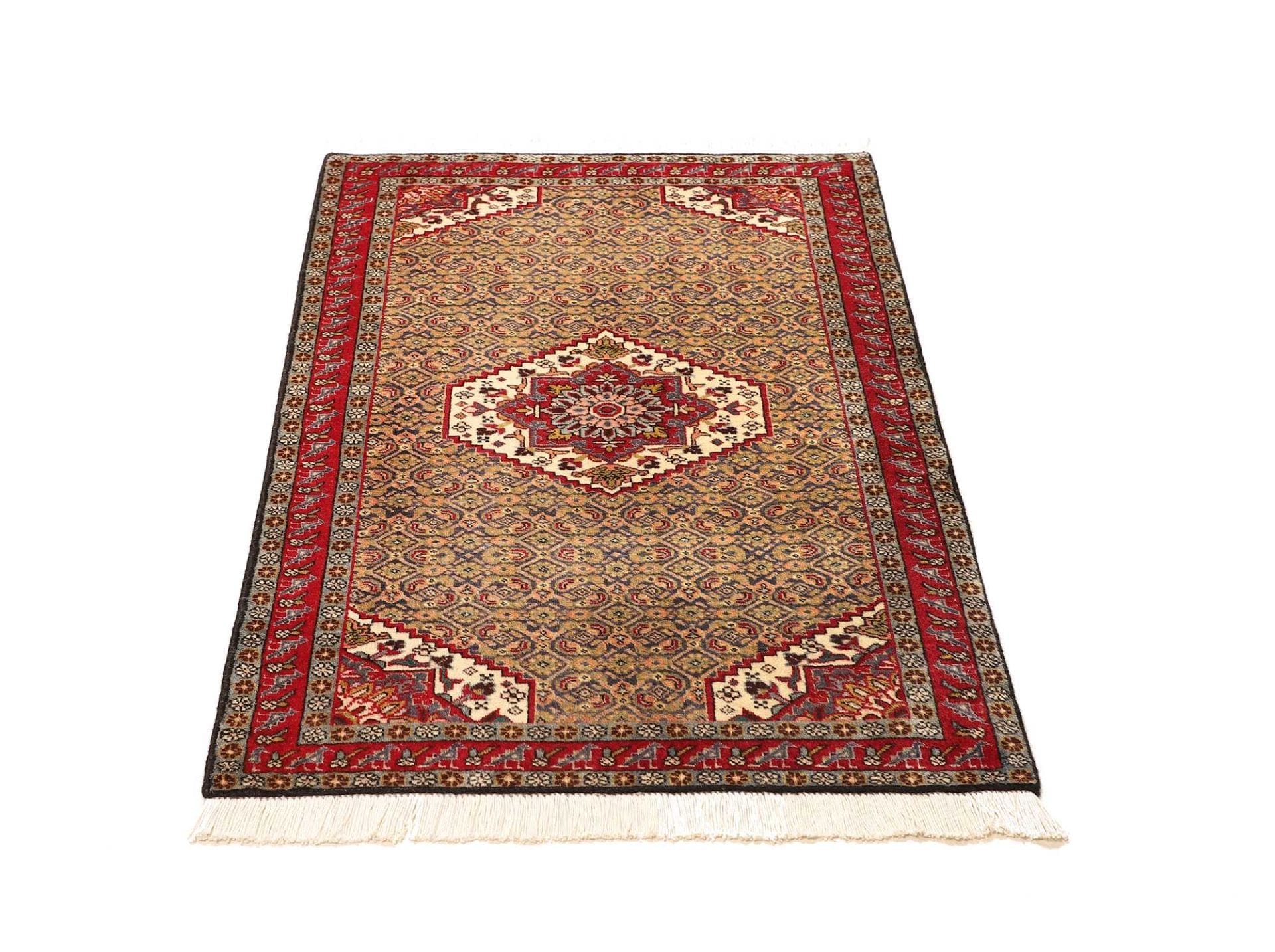 Handgeknüpfter Ardebil Perserteppich, 75 × 105 cm, Wolle