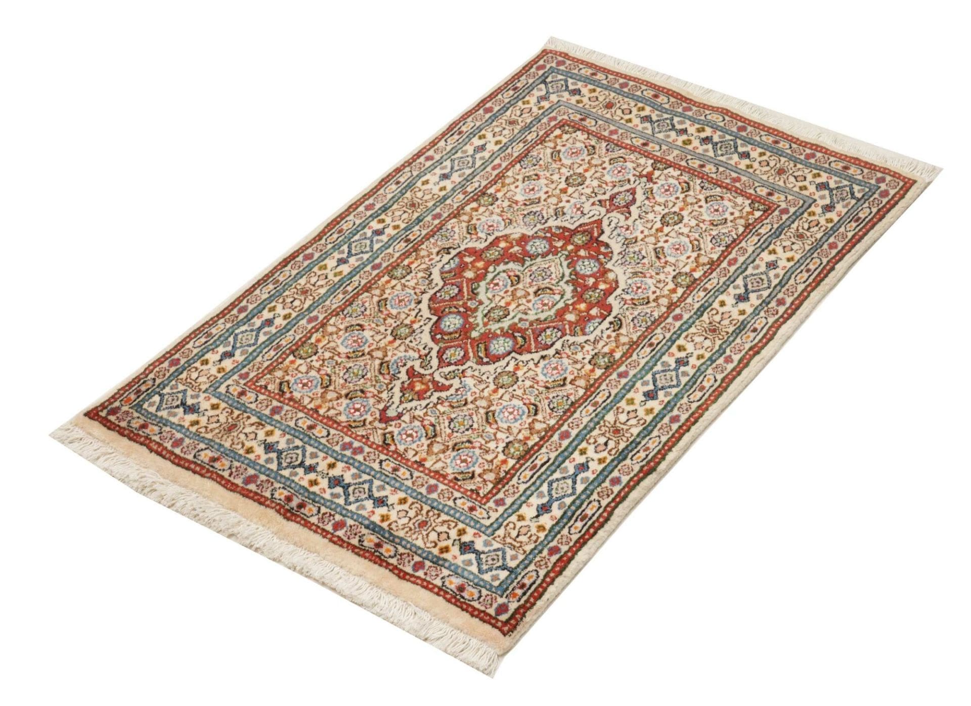 Moud Perserteppich 58 × 90 cm aus Wolle, handgeknüpft