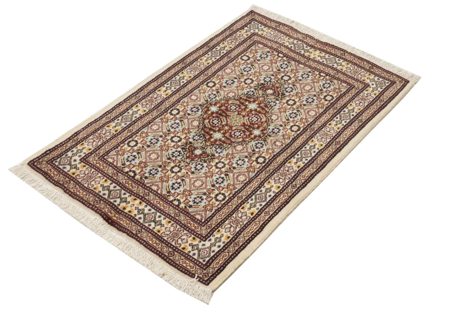 Handgeknüpfter Moud Perserteppich 64 × 91 cm