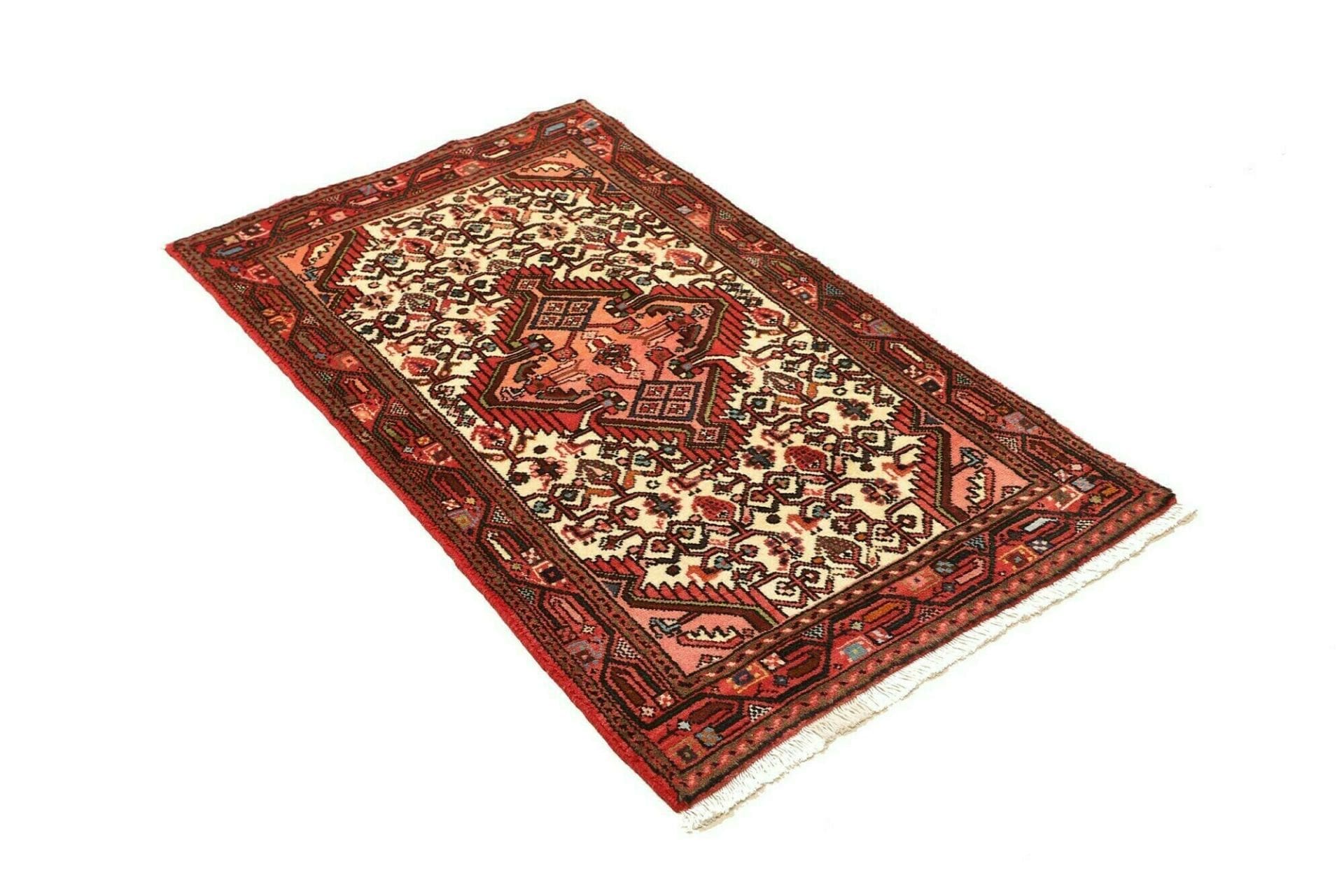 Hamadan Herati Perserteppich aus Iran, 74 × 122 cm