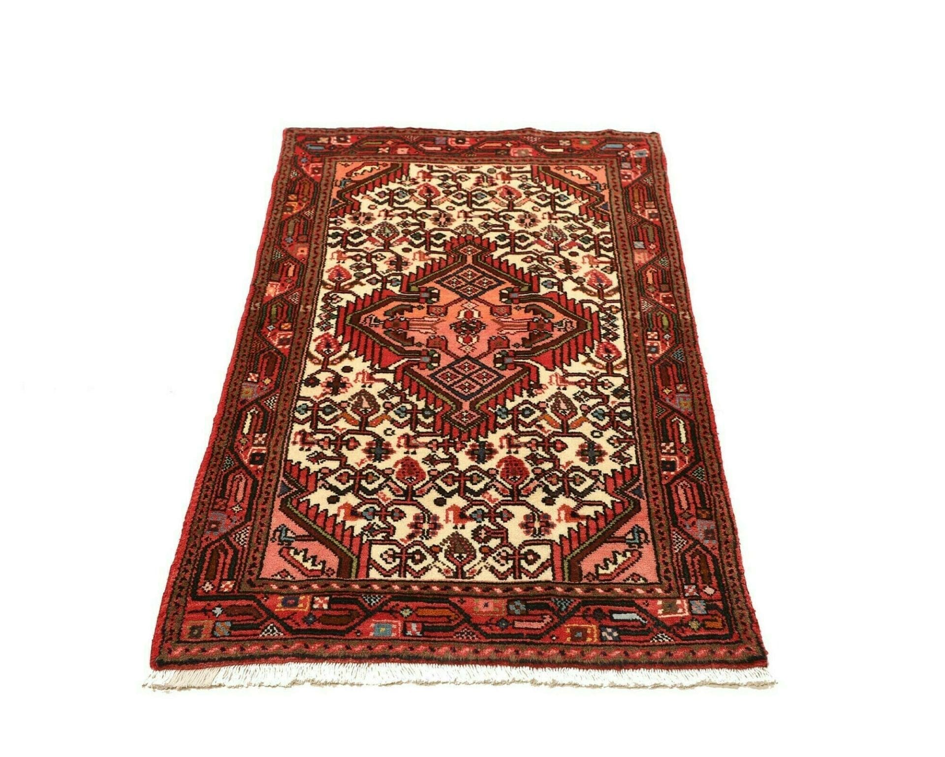 Hamadan Herati Perserteppich aus Iran, 74 × 122 cm