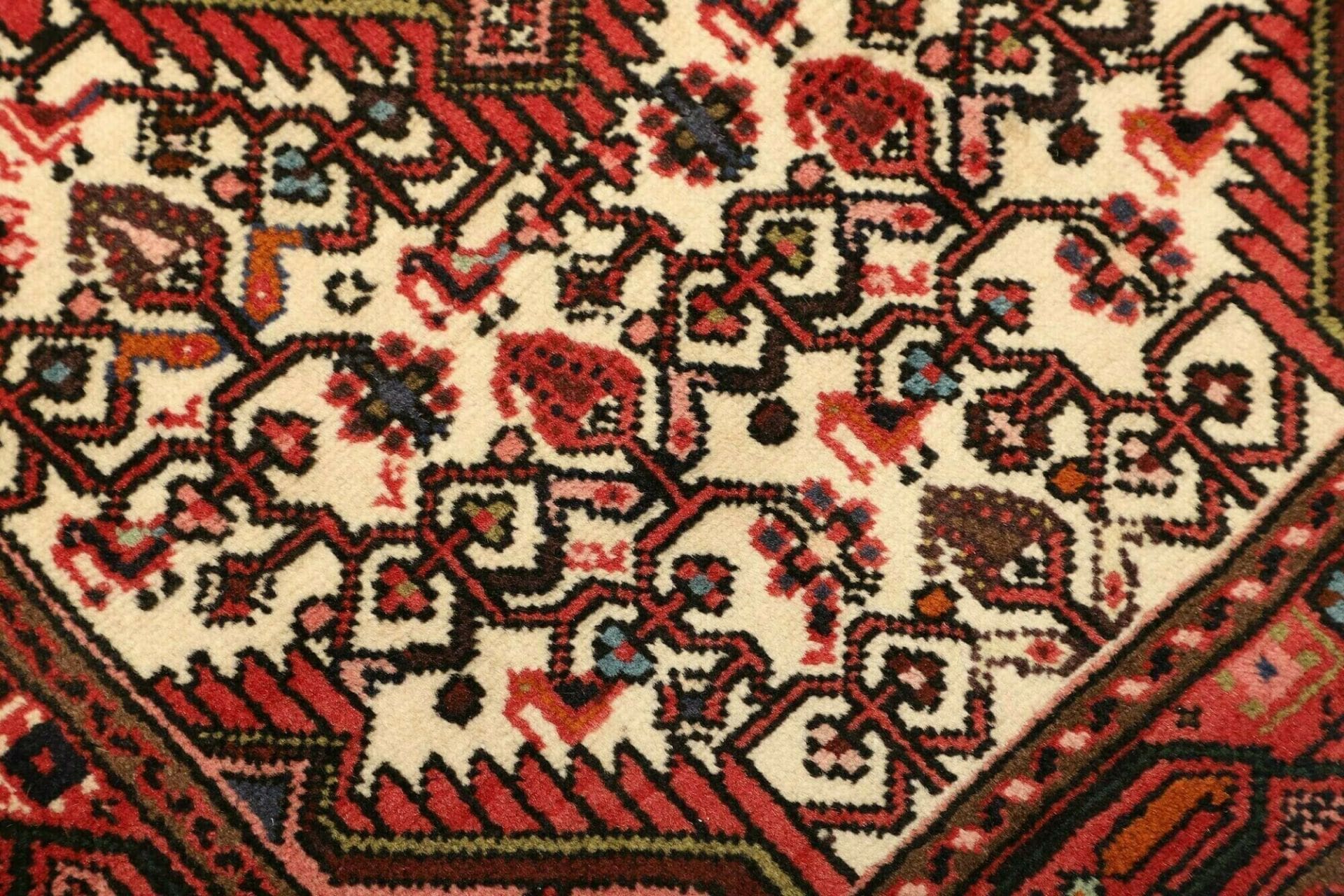 Hamadan Herati Perserteppich aus Iran, 74 × 122 cm