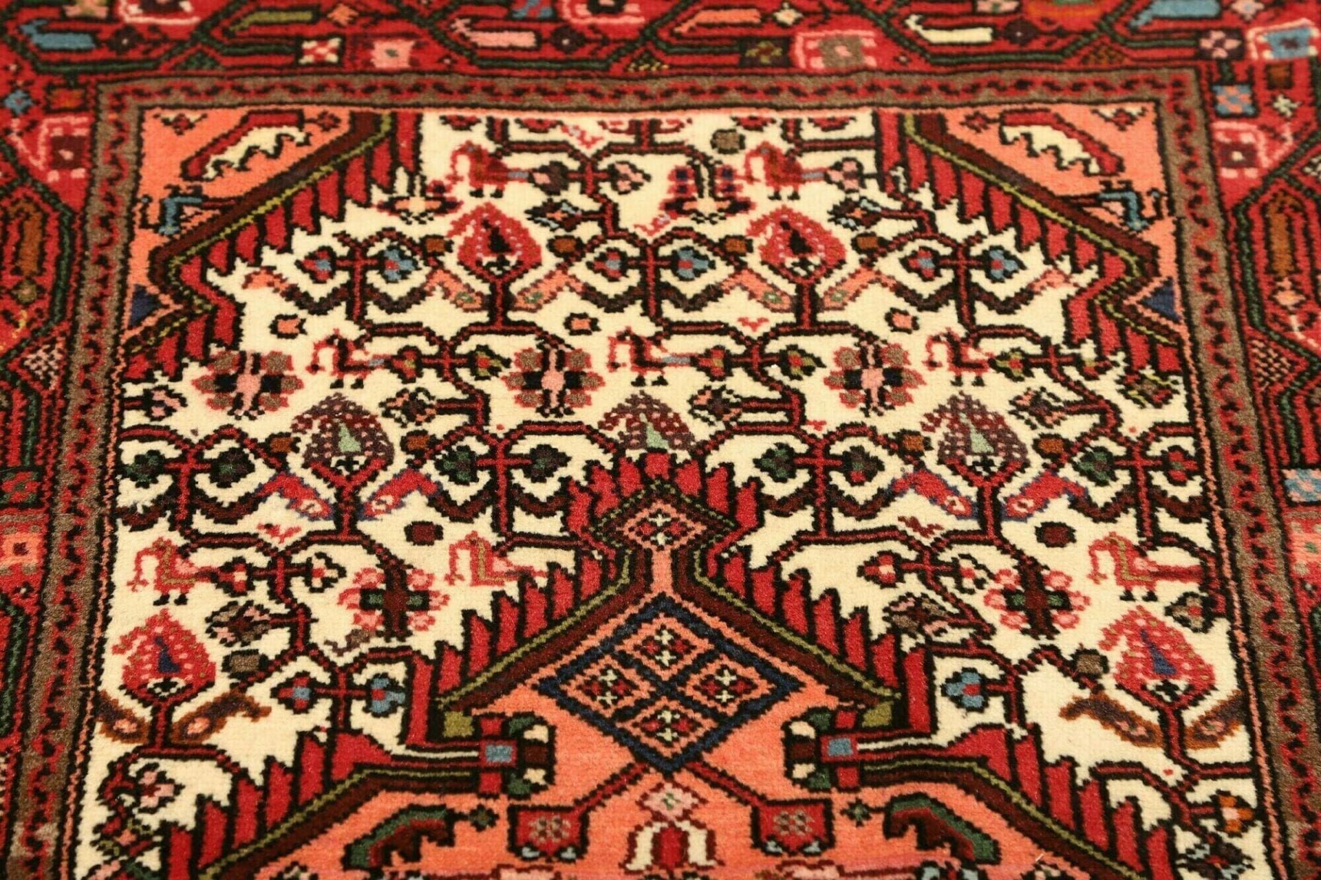 Hamadan Herati Perserteppich aus Iran, 74 × 122 cm
