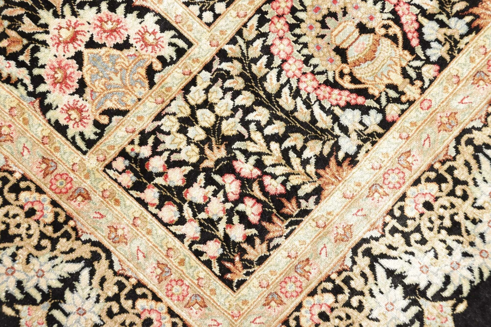 Handgeknüpfter Ghom Perserteppich 63 × 93 cm